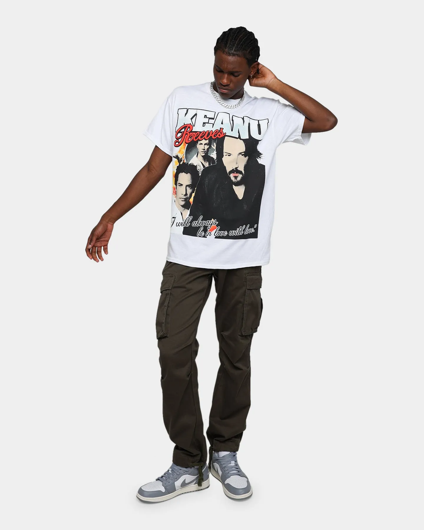 Goat Crew Keanu Lover Vintage T-Shirt White Prom warm weather