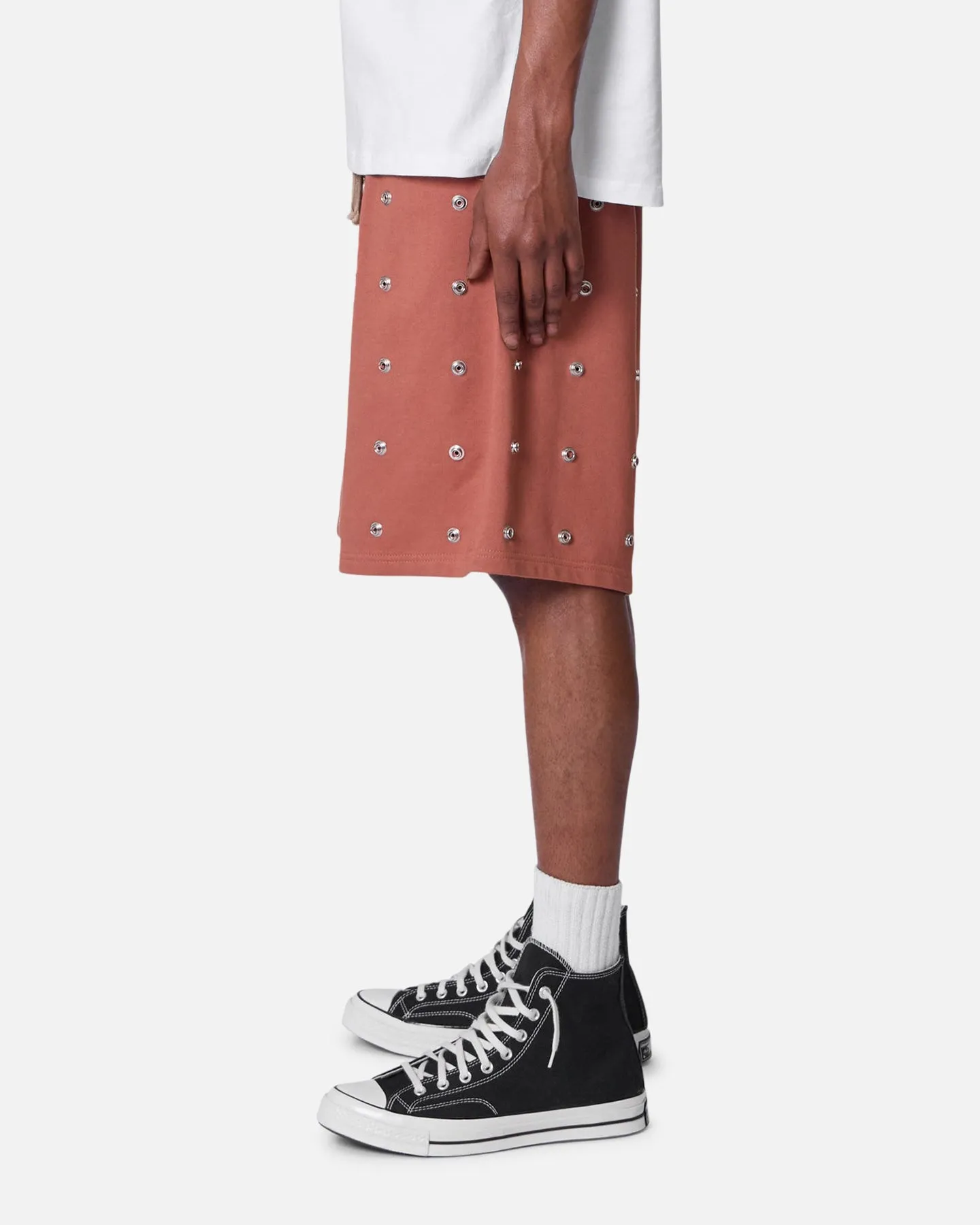 Ventilated Panels Tactical Attachment Loops MNML All Over Button Shorts Rust