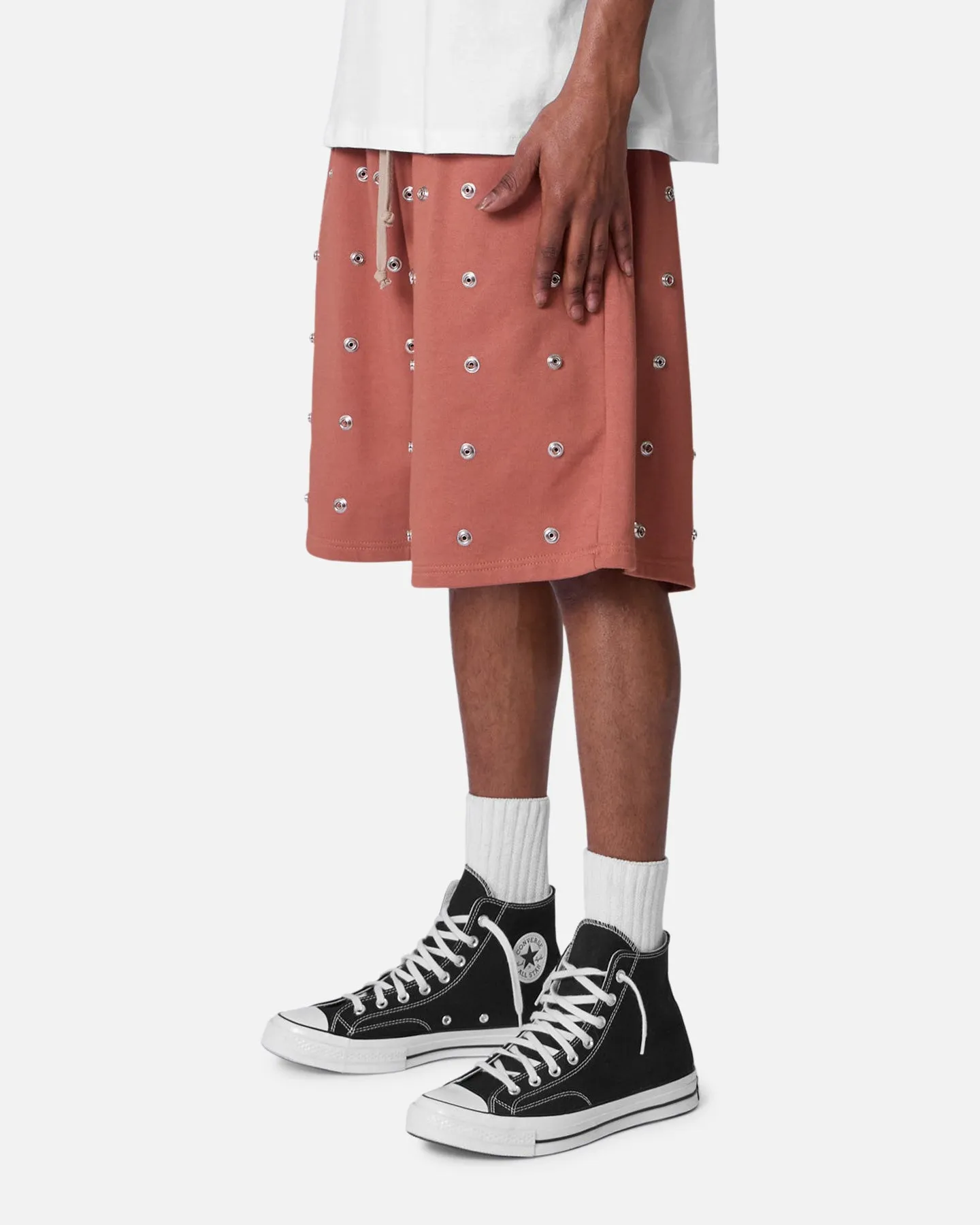 MNML All Over Button Shorts Rust Day Wear cycling clothing