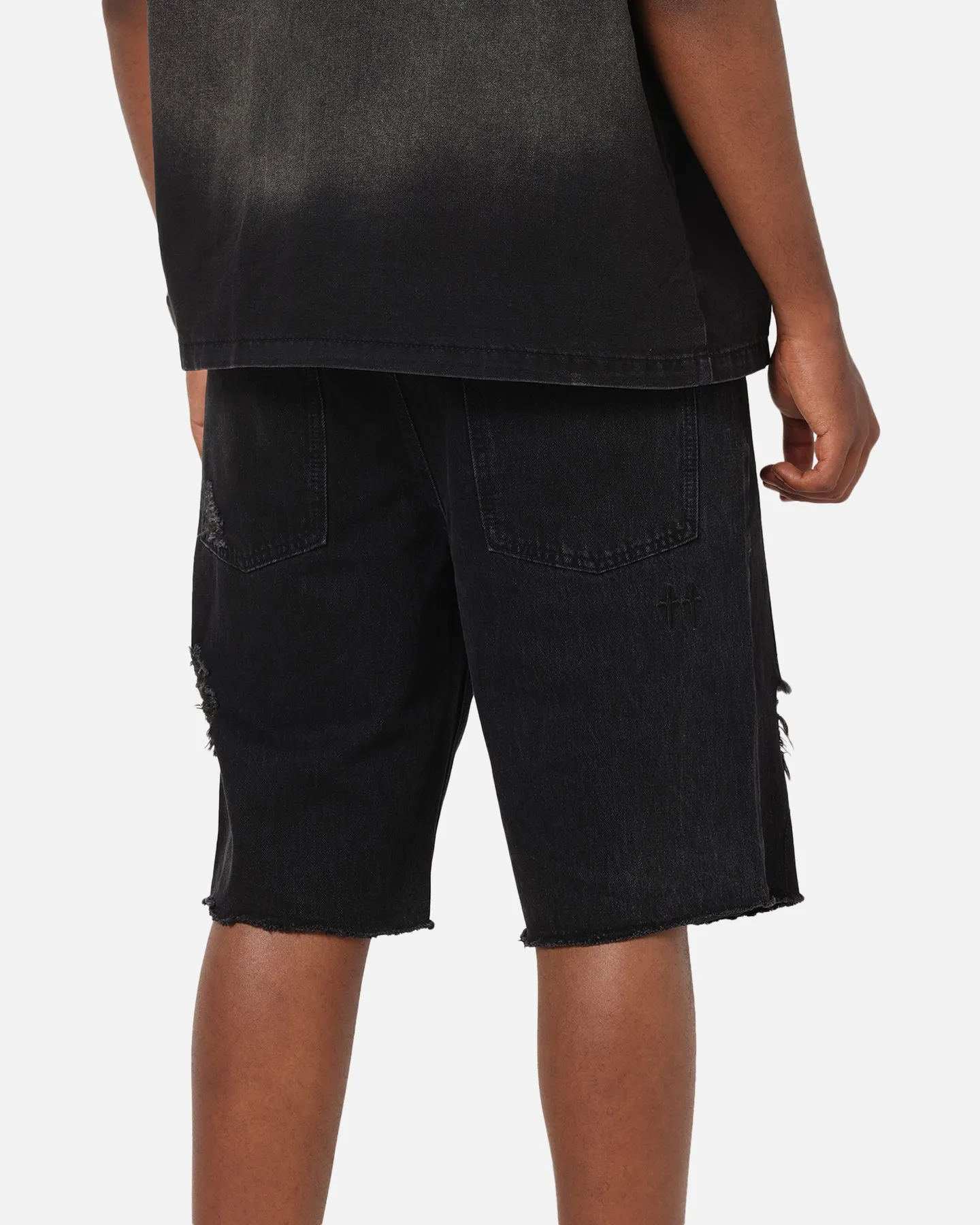 Breezy Waist Breezy Flex Saint Morta Halo Damage Jorts Black