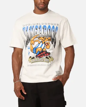 Mitchell & Ness North Melbourne Kangaroos Character T-Shirt Silver Marle Outdoor Style Versatile and Comfortable