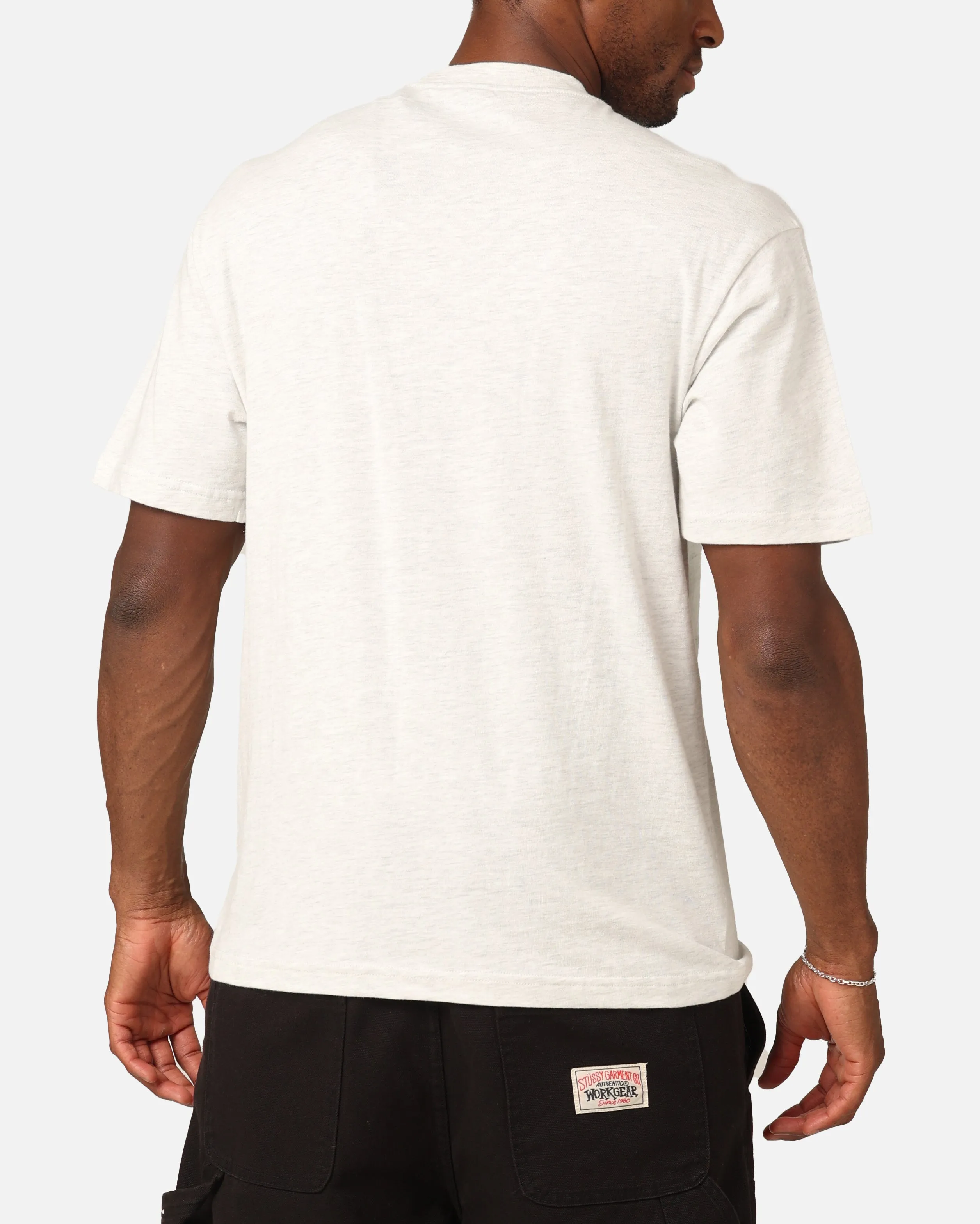 Mitchell & Ness North Melbourne Kangaroos Character T-Shirt Silver Marle Midweight Knit