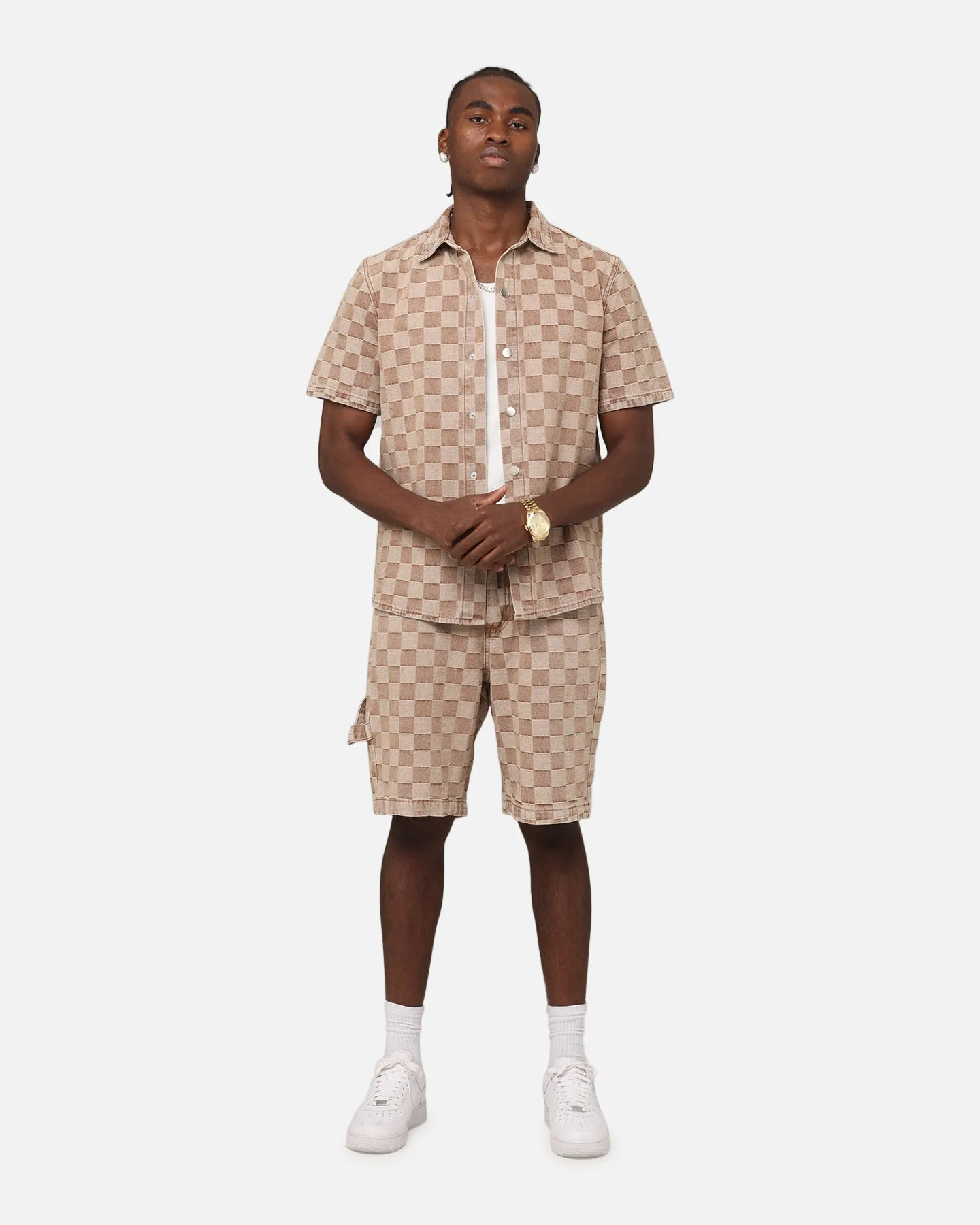 Heat Control Dynamic Fit XXIII Checker Board Jort Tan
