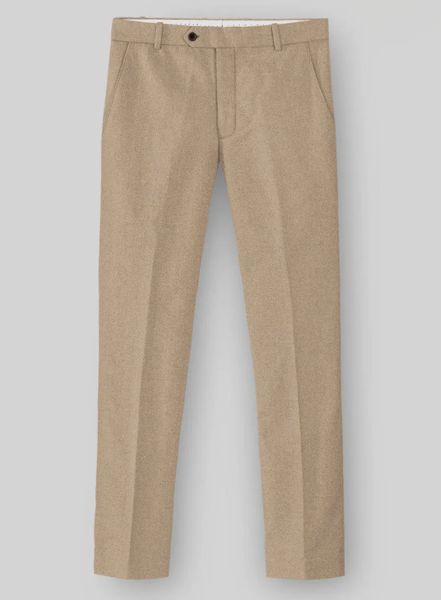 Naples Champagne Tweed Pants Chic and Clean