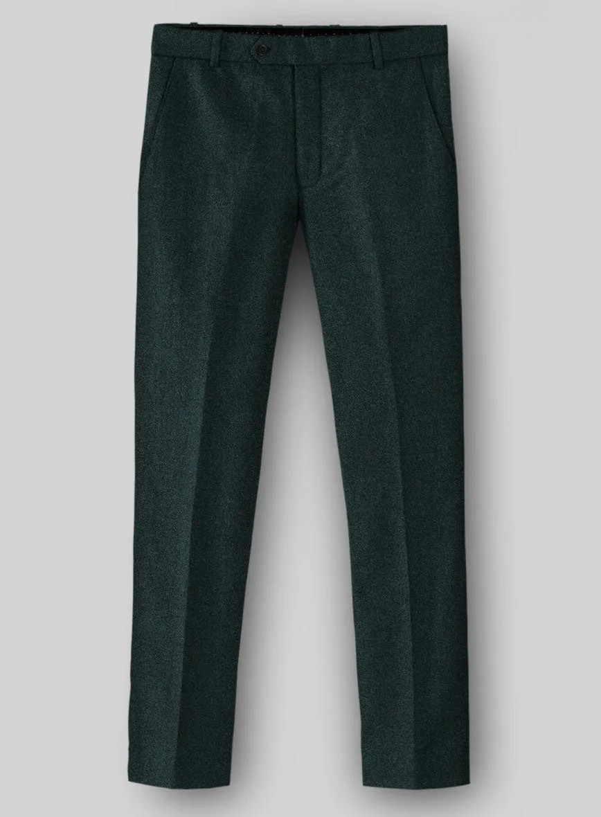 Naples Bello Green Tweed Pants Relaxed Professional Wea Luxury Tailoring