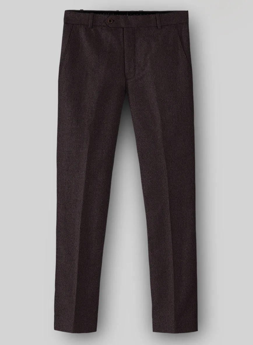 Timeless Design Refined Layers Naples Opera Wine Tweed Pants