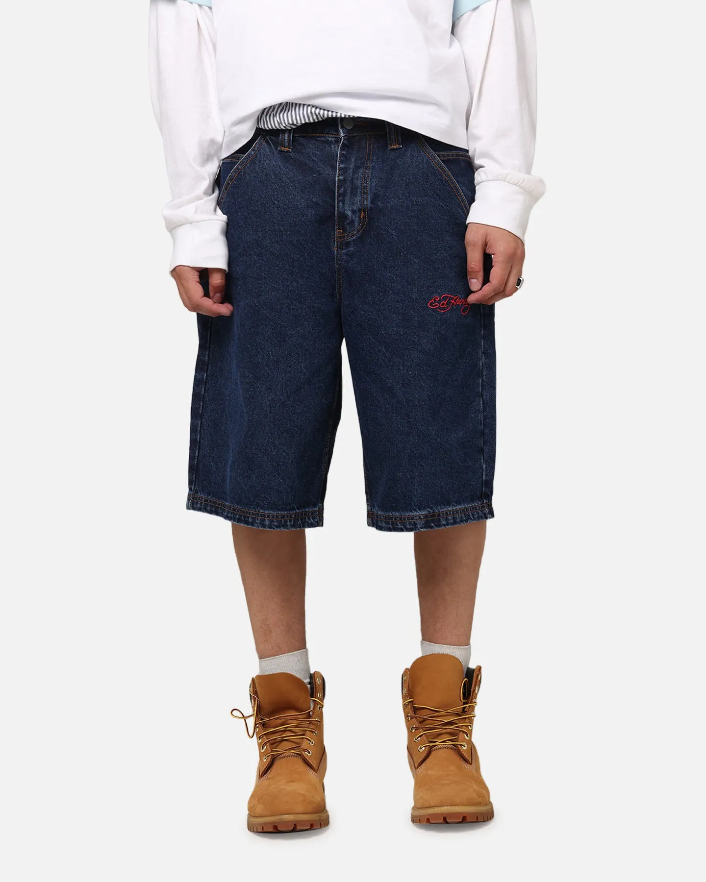 Stylish Layers Windproof Membrane Ed Hardy Brave Hearts Jorts Indigo