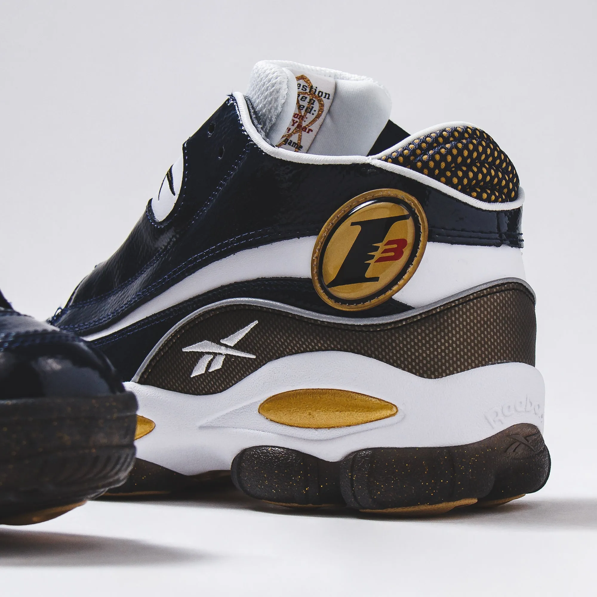 Reebok Classics Basketball Men The Answer DMX Allen Iverson Navy HR1061 Stabilizing Outrigger Plate