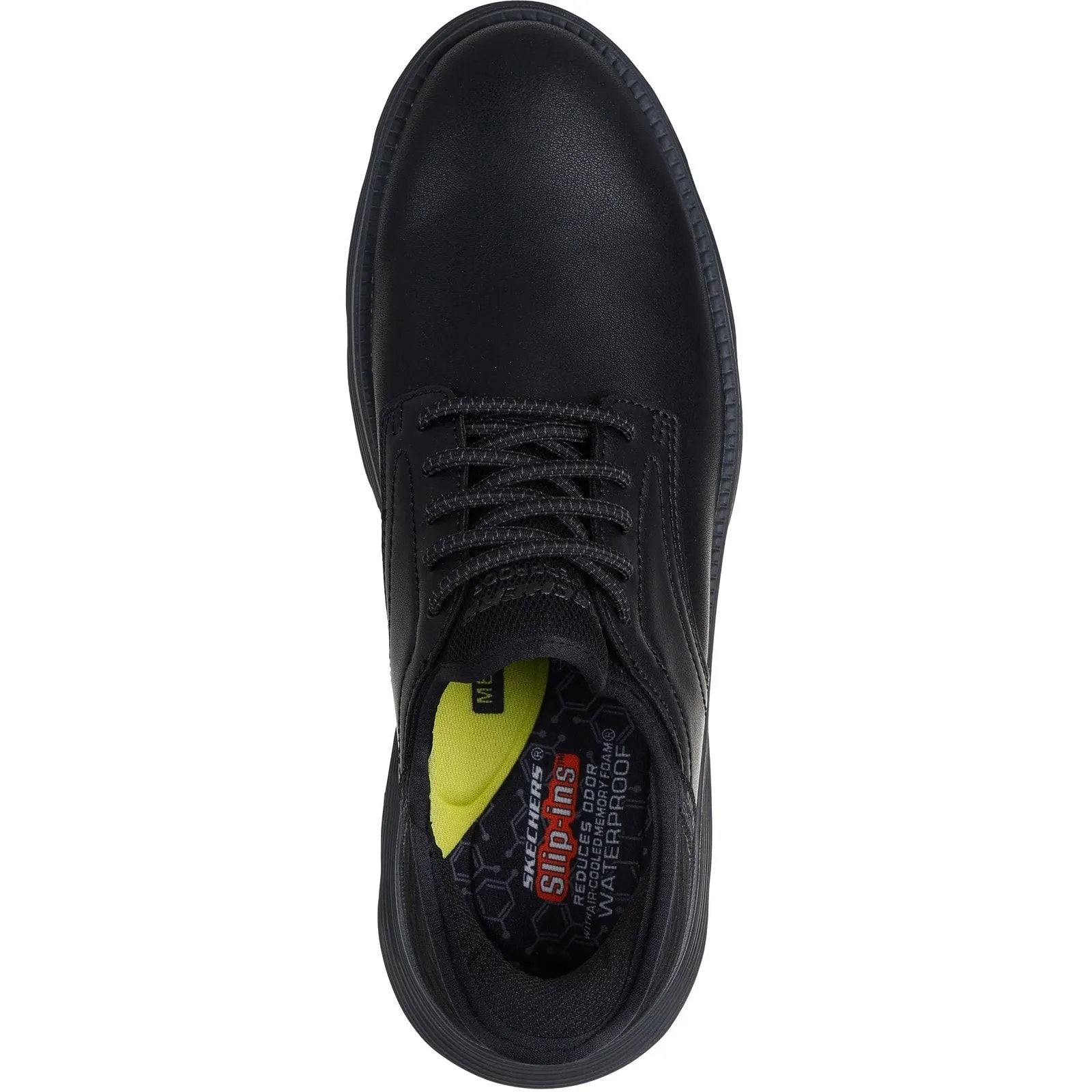 Skechers Mens Garza Carlyn Shoes Black Fast Track Vital Step