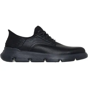 Skechers Mens Garza Carlyn Shoes Black Commute Light