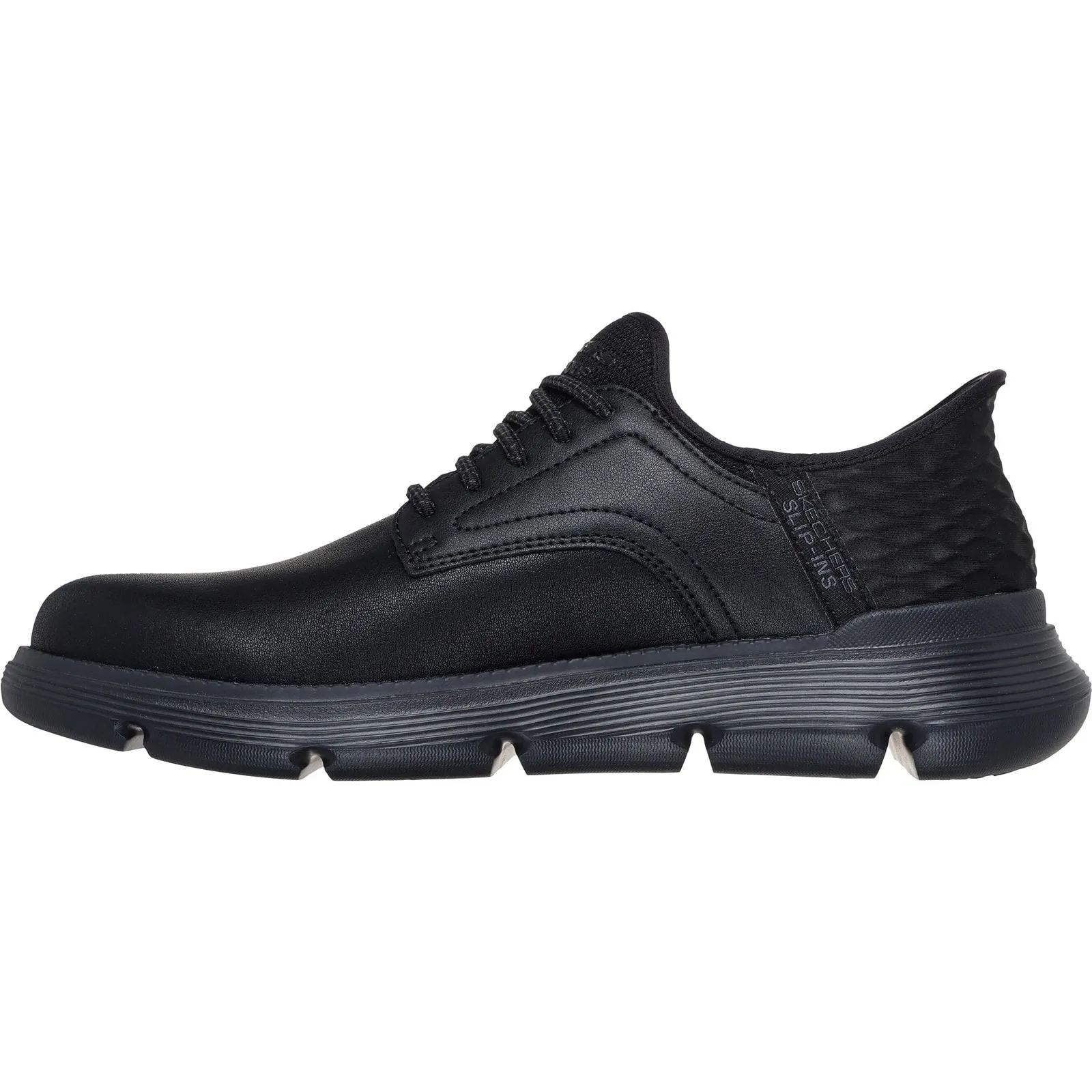 Long Move Rubber Sole Skechers Mens Garza Carlyn Shoes Black