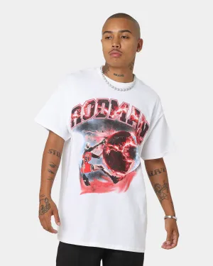 Sporty Top Drop Shoulder Cut Rodman Brand Planet Dunk T-Shirt White