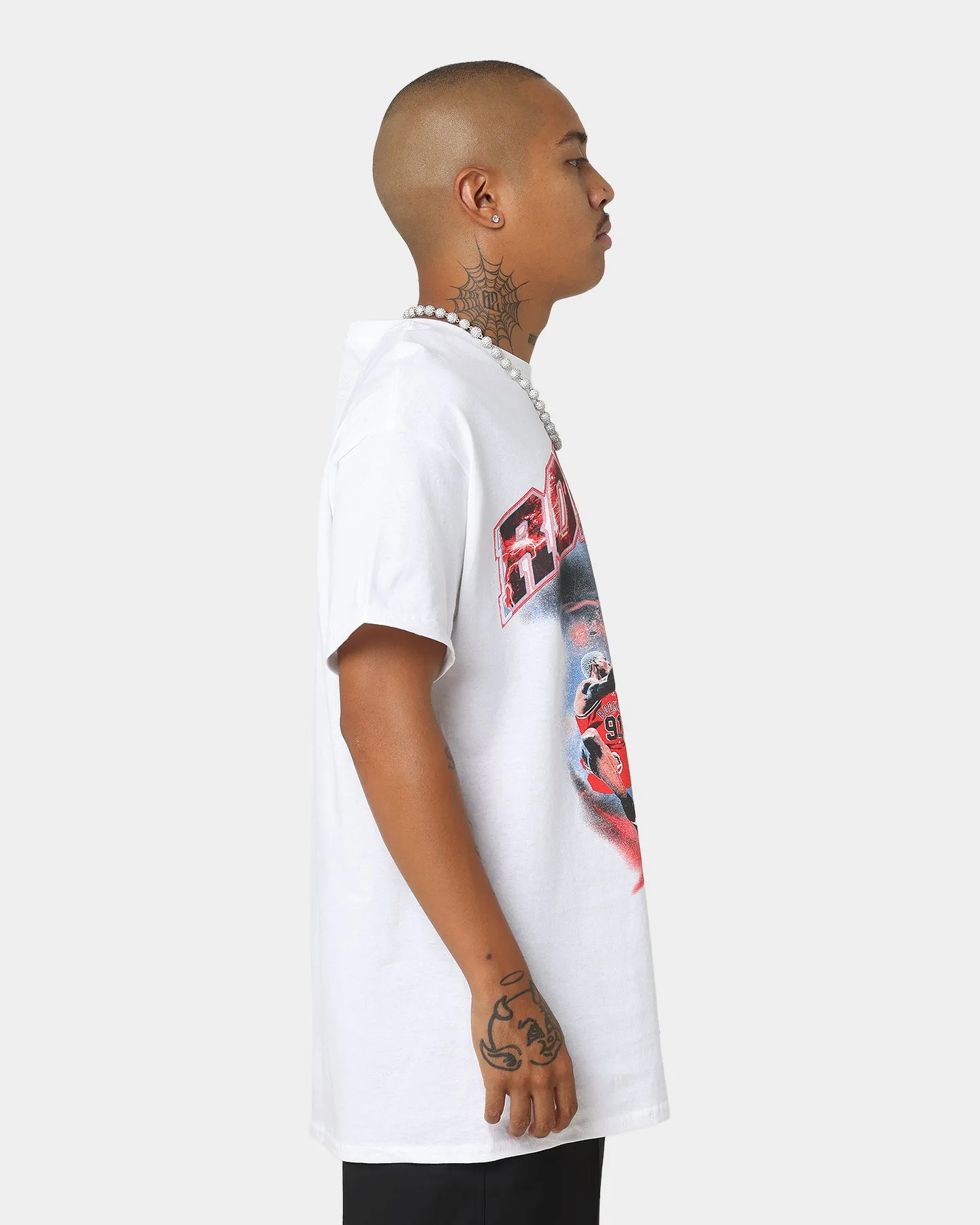 Rodman Brand Planet Dunk T-Shirt White Perfect Layering