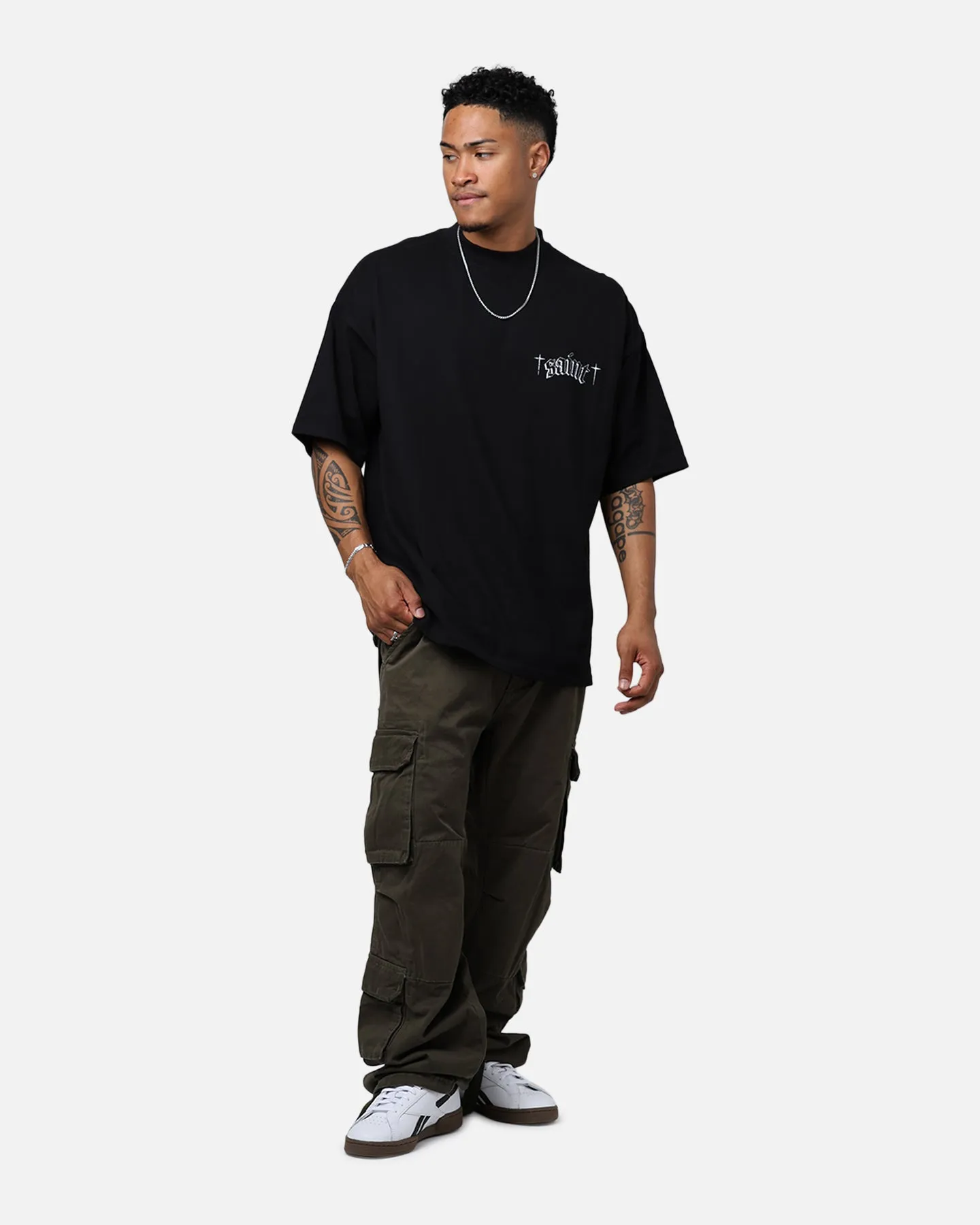 ComfortOptimizedConstruction Saint Morta Freedom Mock T-Shirt Black