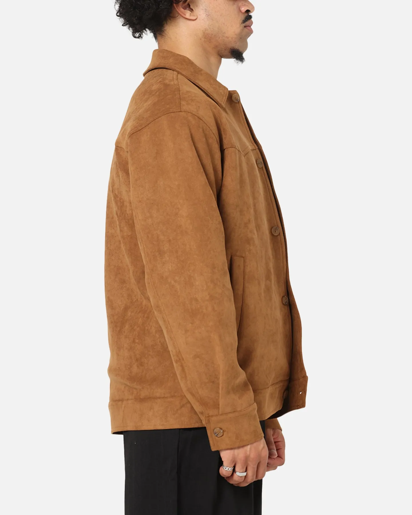 Comfort Focused Design Hidden Compartments XXIII Suede Jacket Brown