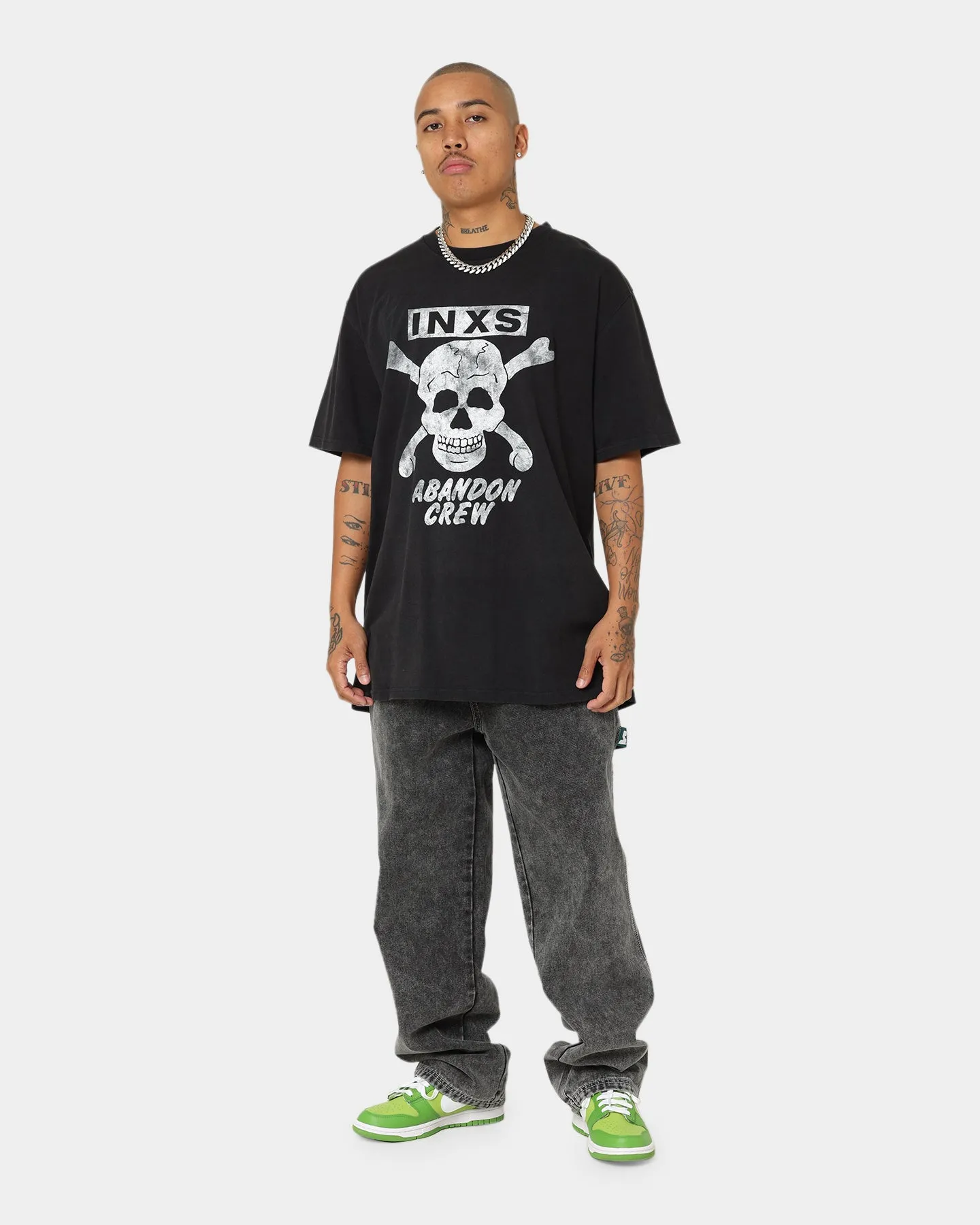 Cozy Look Wear INXS Abandon Crewneck T-Shirt Washed Black