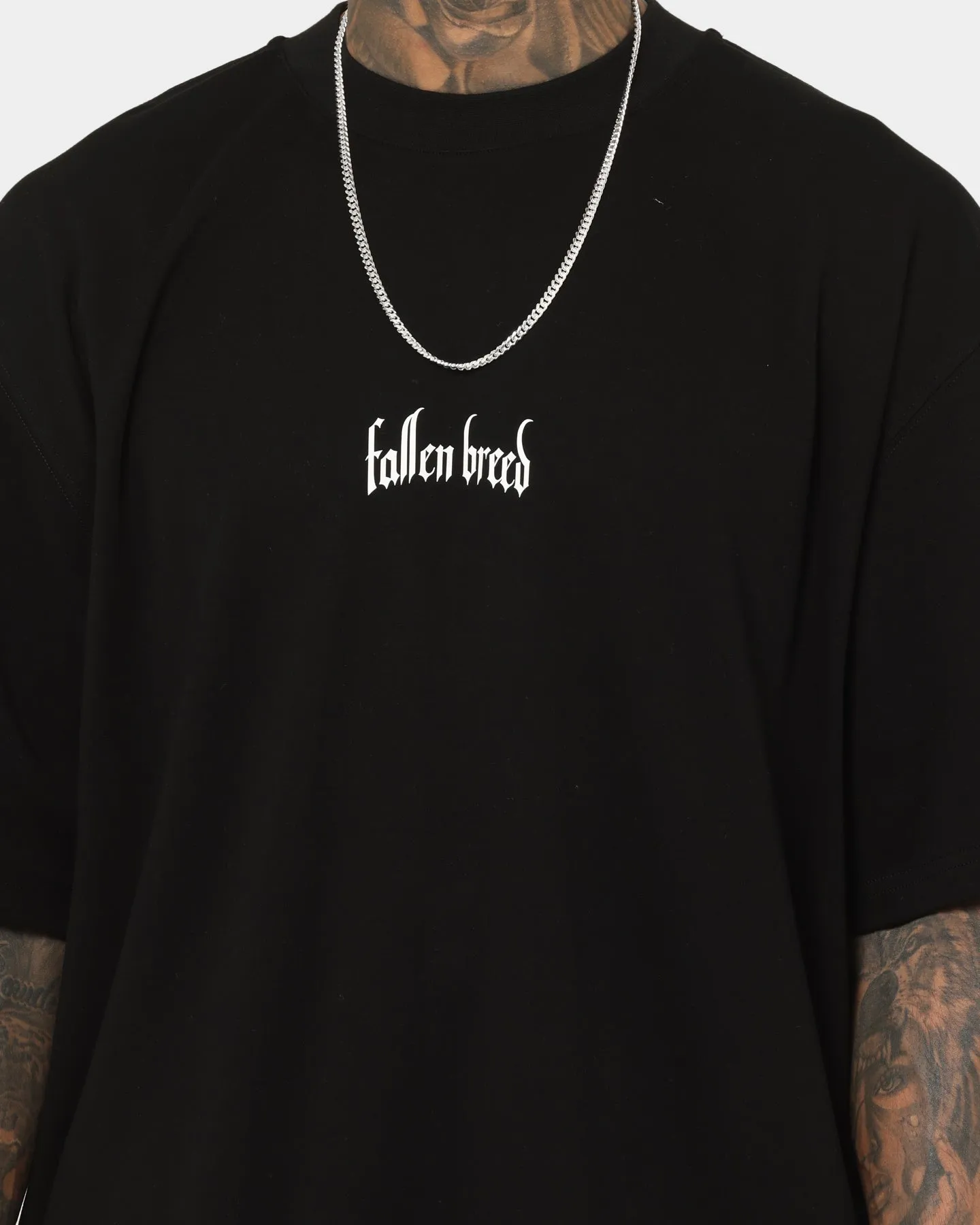 Anti-static OversizedSilhouette Fallen Breed Logo T-Shirt Black