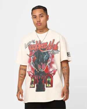 sporty and comfortable Comfort and Fit Loiter Mayhem Mob Vintage T-Shirt Off White