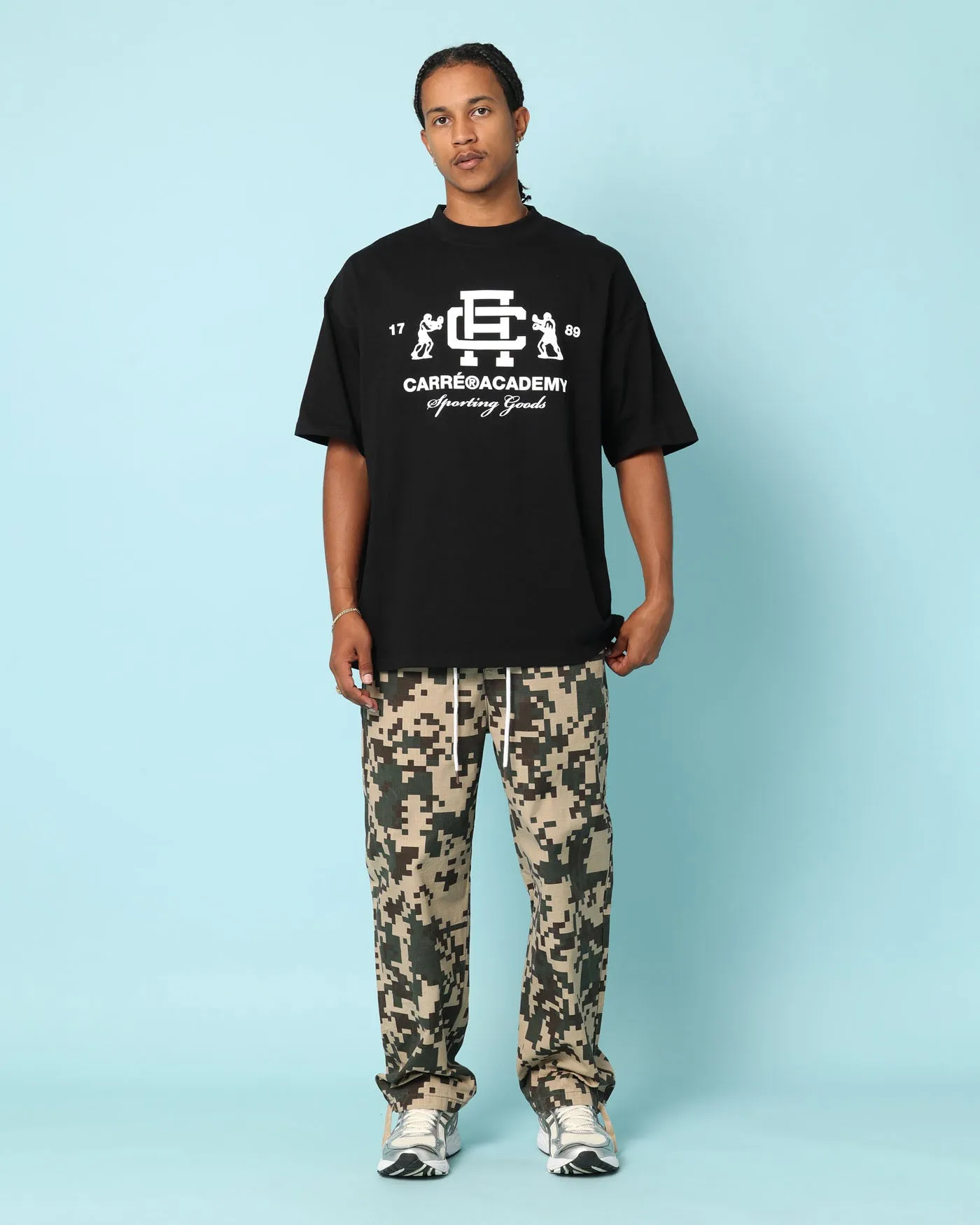 Carre Savate Club T-Shirt Black Fashion Fit