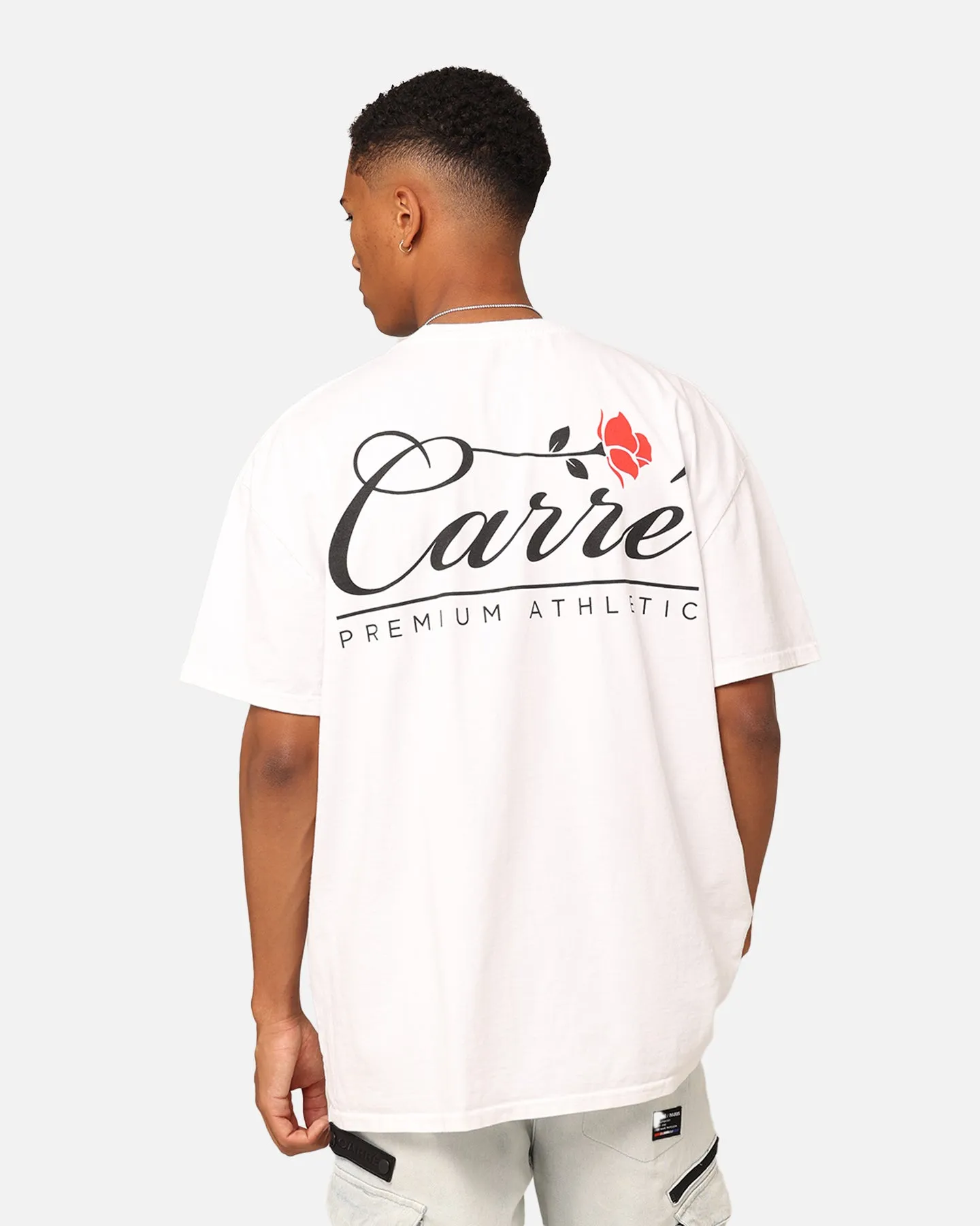 Carre Timeless Rose T-Shirt White Daily Casual