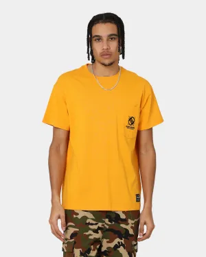 Relax Comfort Style Recycled Material Grand Scheme Pocket T-Shirt Yellow