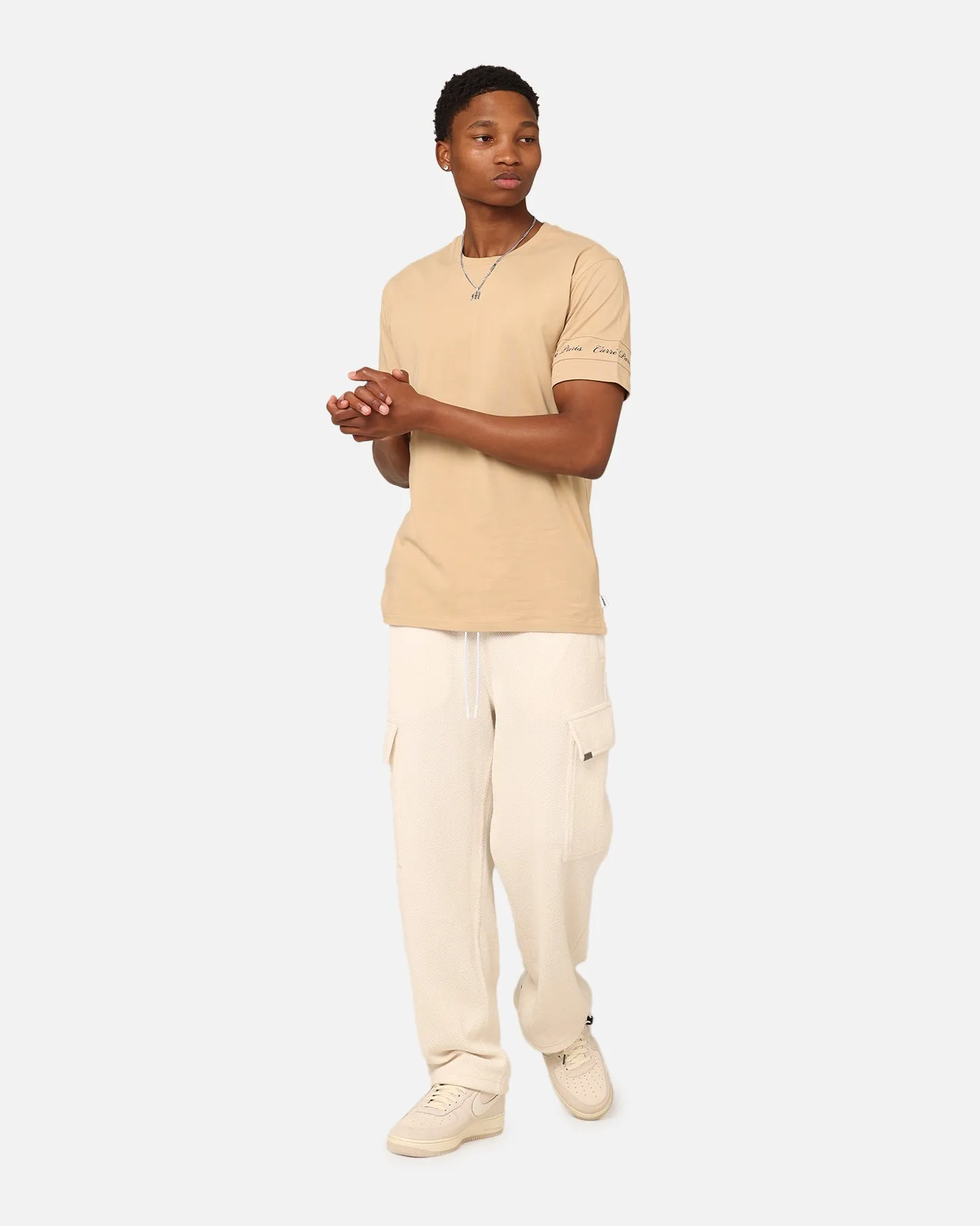 Odor Control Finish Simple Fashion Carre La Manche 2.0 T-Shirt Stone