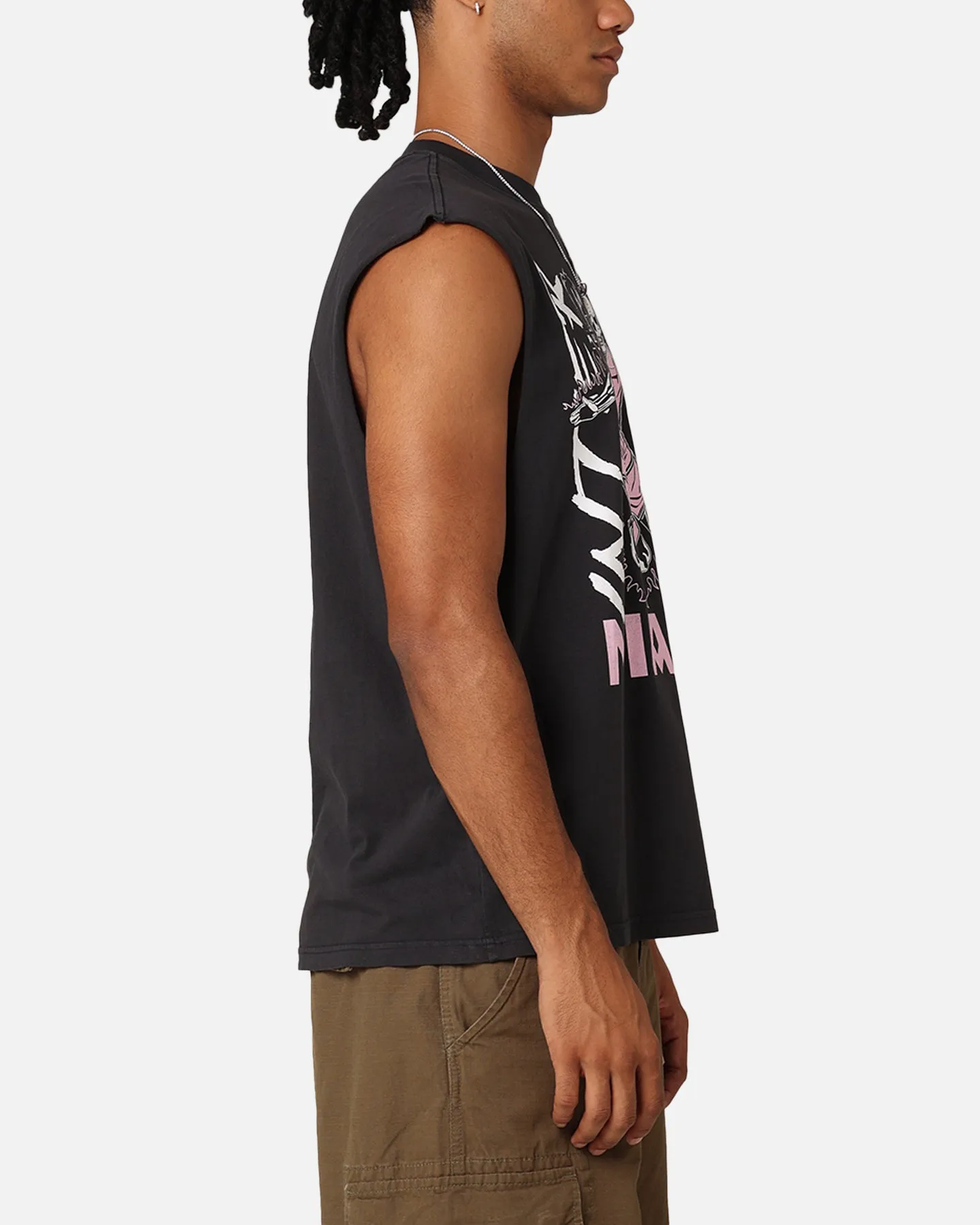 Chic Vibe Mitchell & Ness Inter Miami CF Flame Muscle T-Shirt Black