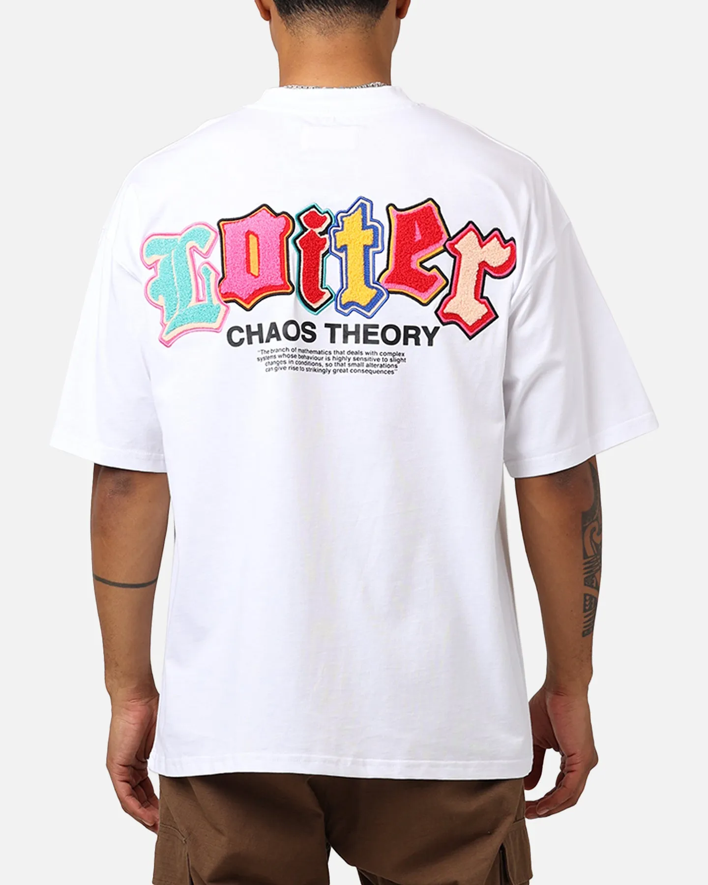 Loiter Chaos Theory T-Shirt White Sleek And Stylish