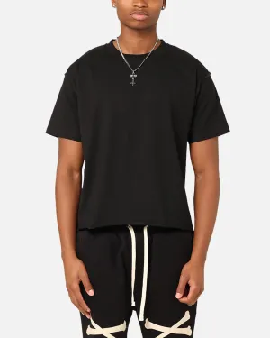 Flattering Fit Outdoor Comfort Style Saint Morta Lafayette Cropped T-Shirt Black