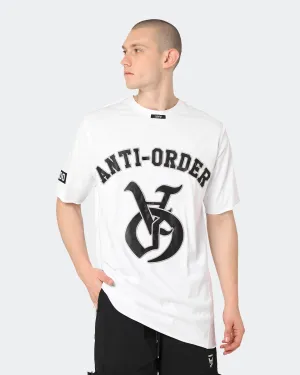 The Anti Order Antidote Symmetry T-Shirt White Relaxed Torso Fit Minimal Trend