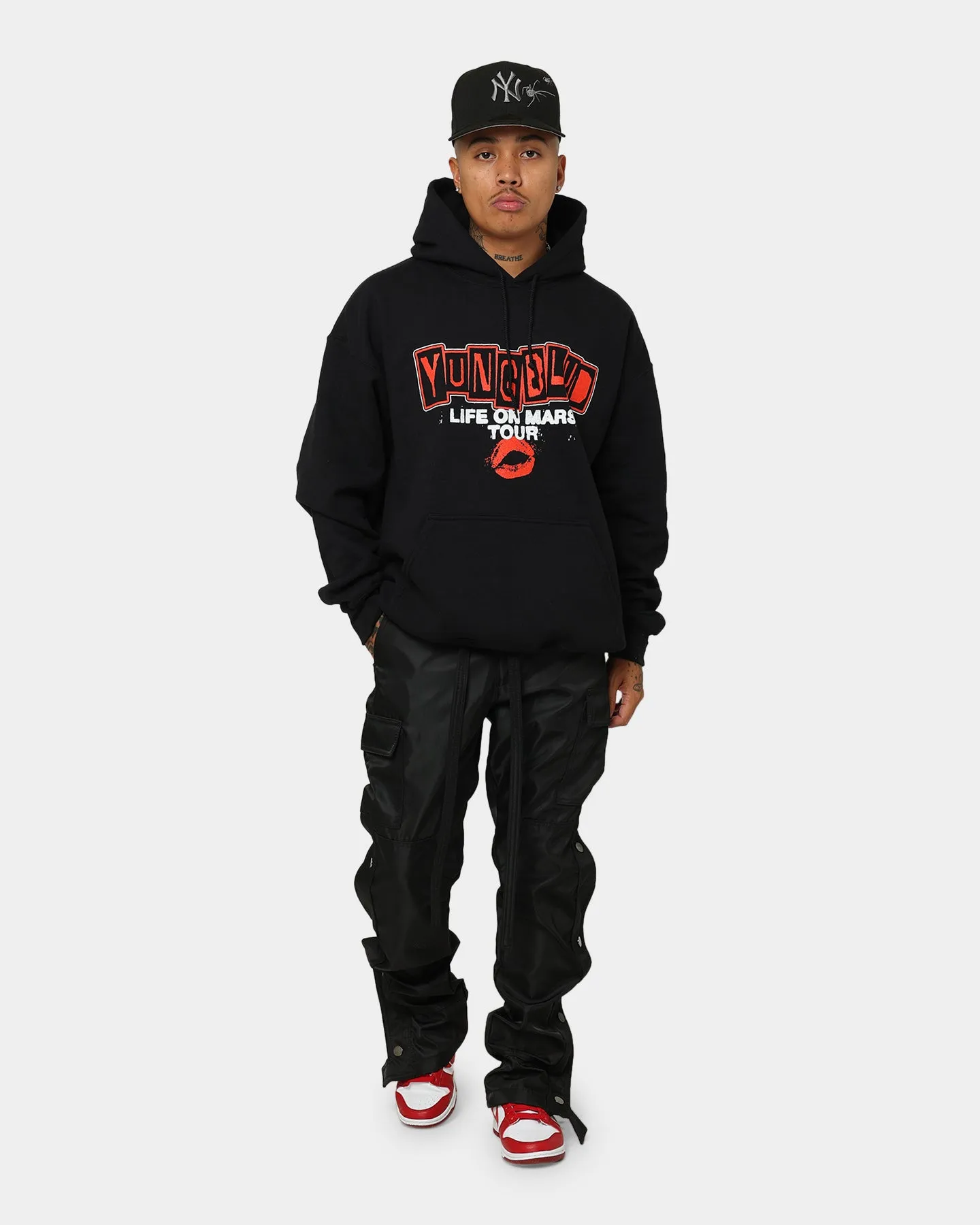 YUNGBLUD Life On Mars Hoodie Black performance costume Heavyweight Fabric