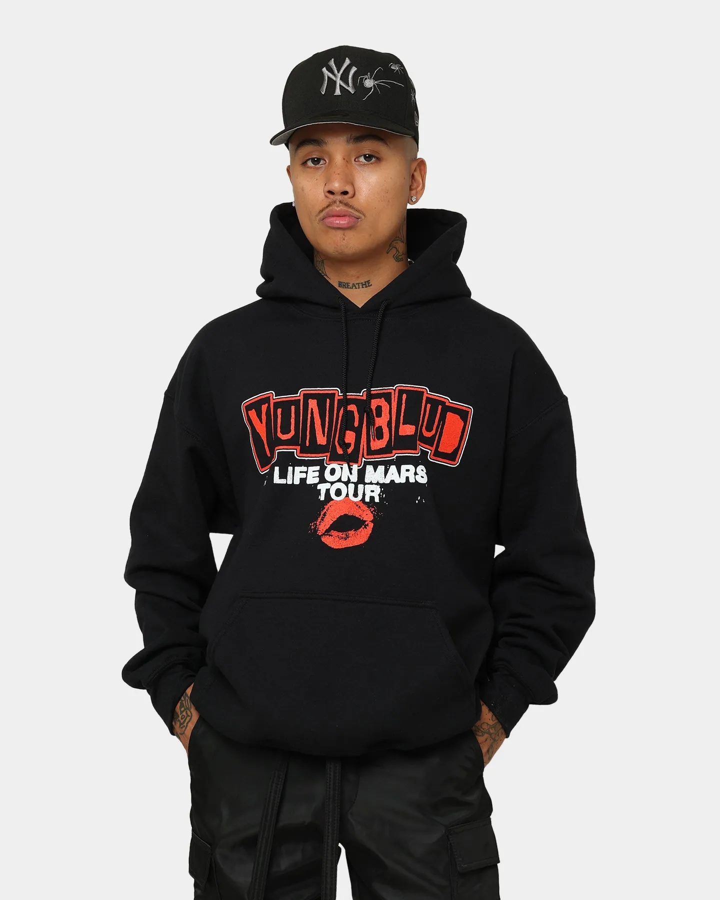 Trendy Piece Caribbean style YUNGBLUD Life On Mars Hoodie Black