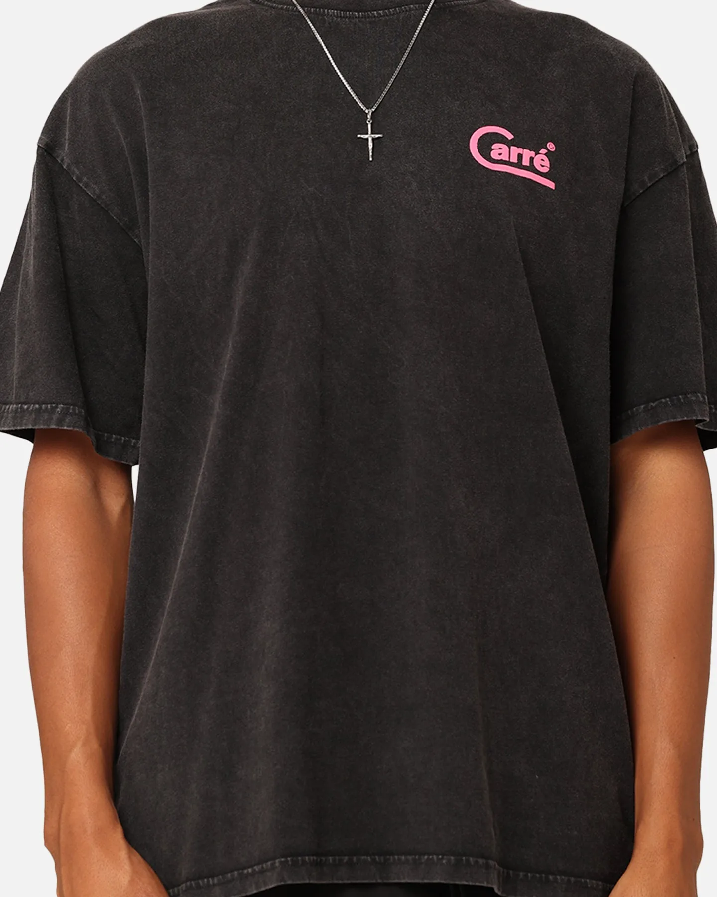 color blocking Carre Pro T-Shirt Black Acidwash
