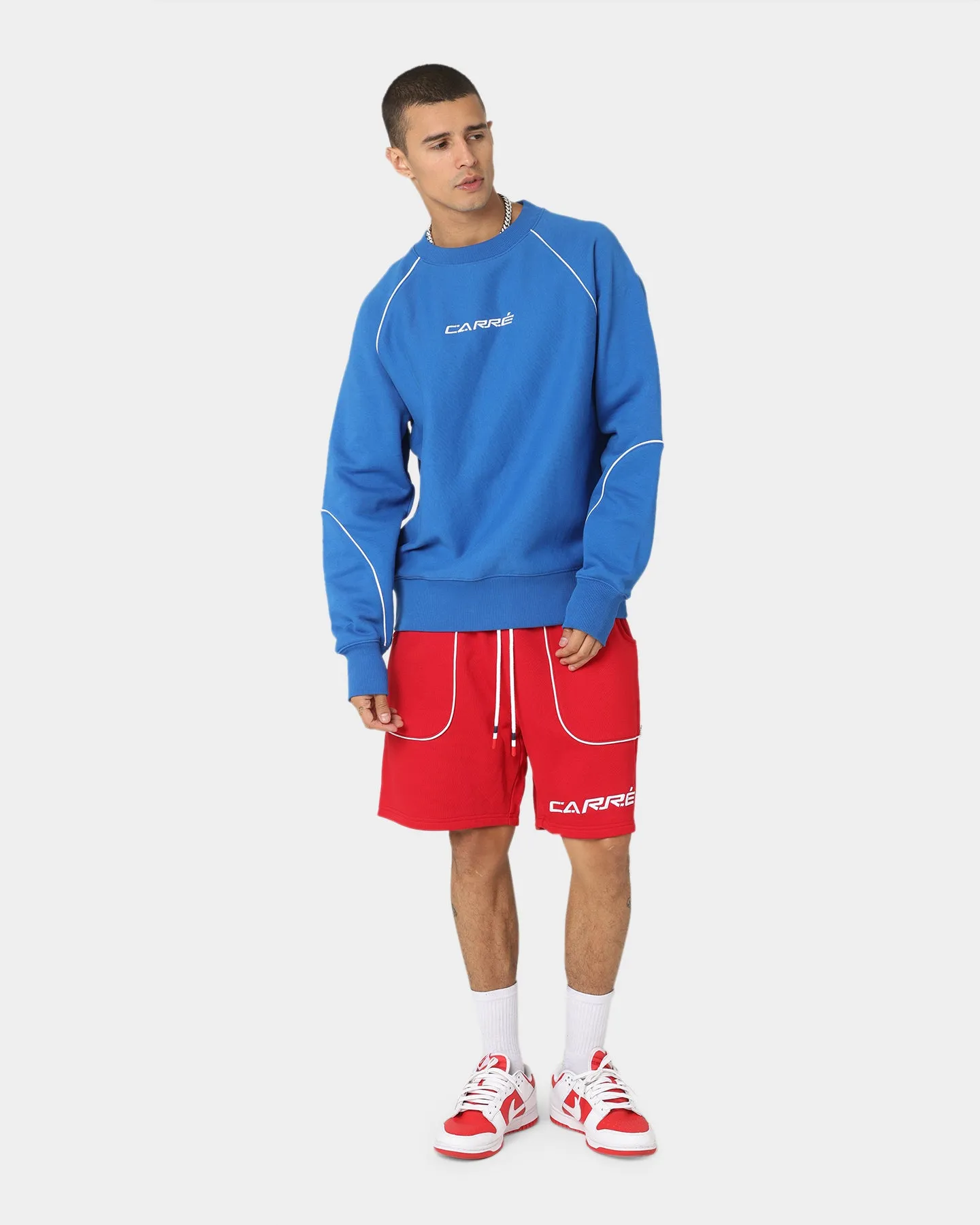 Neat Look Carre Ange Track Shorts Red