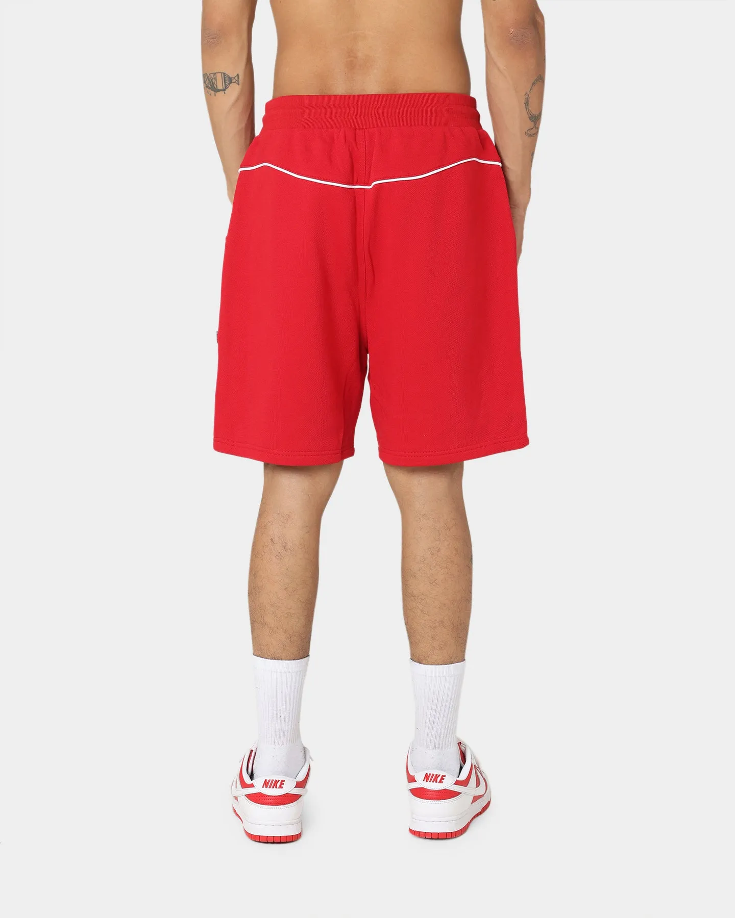 Carre Ange Track Shorts Red printed shorts