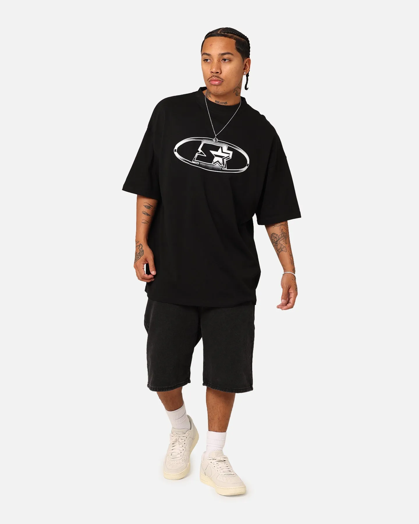 Starter Steel T-Shirt Black Chic Outfit