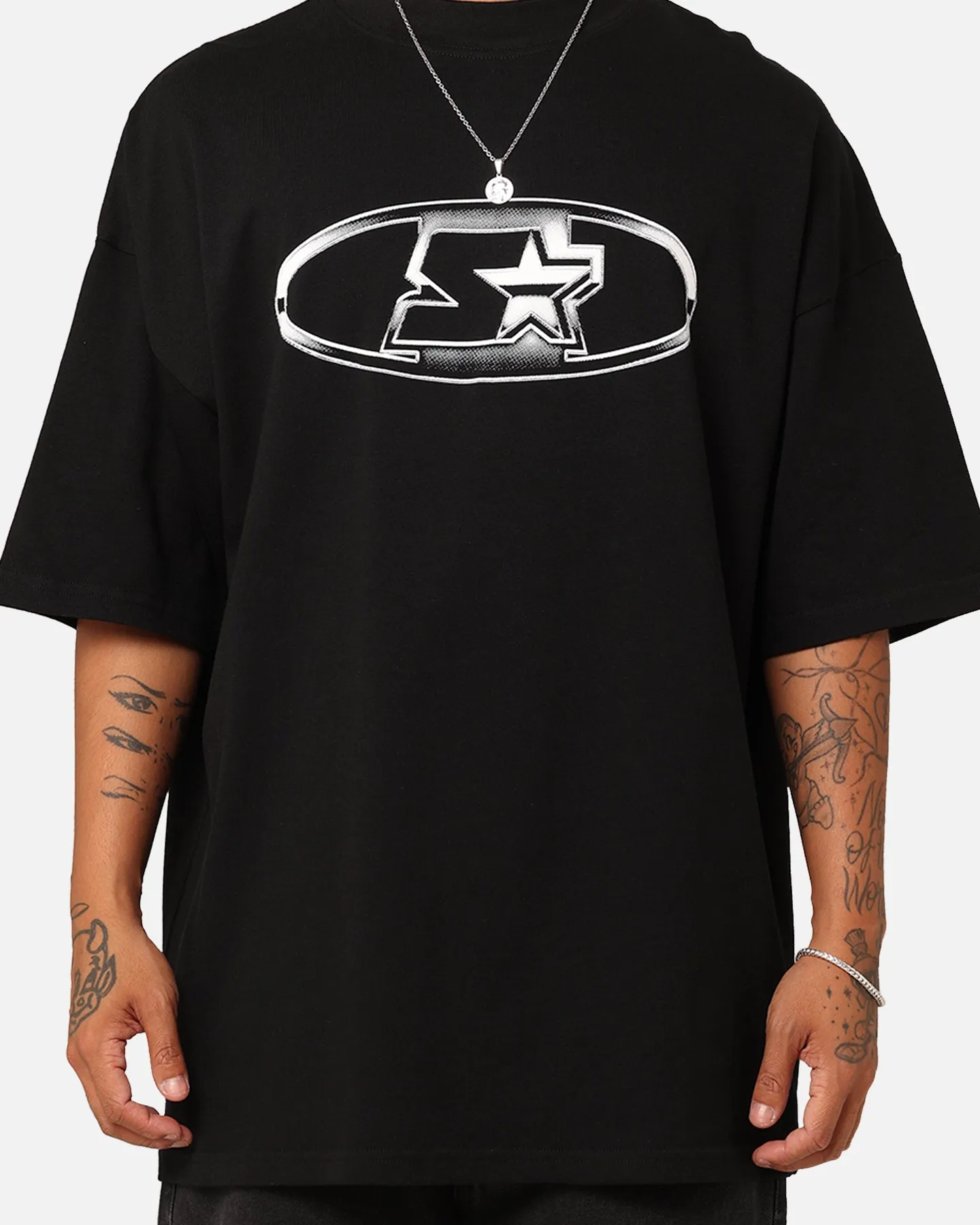 Streetwear Style Starter Steel T-Shirt Black