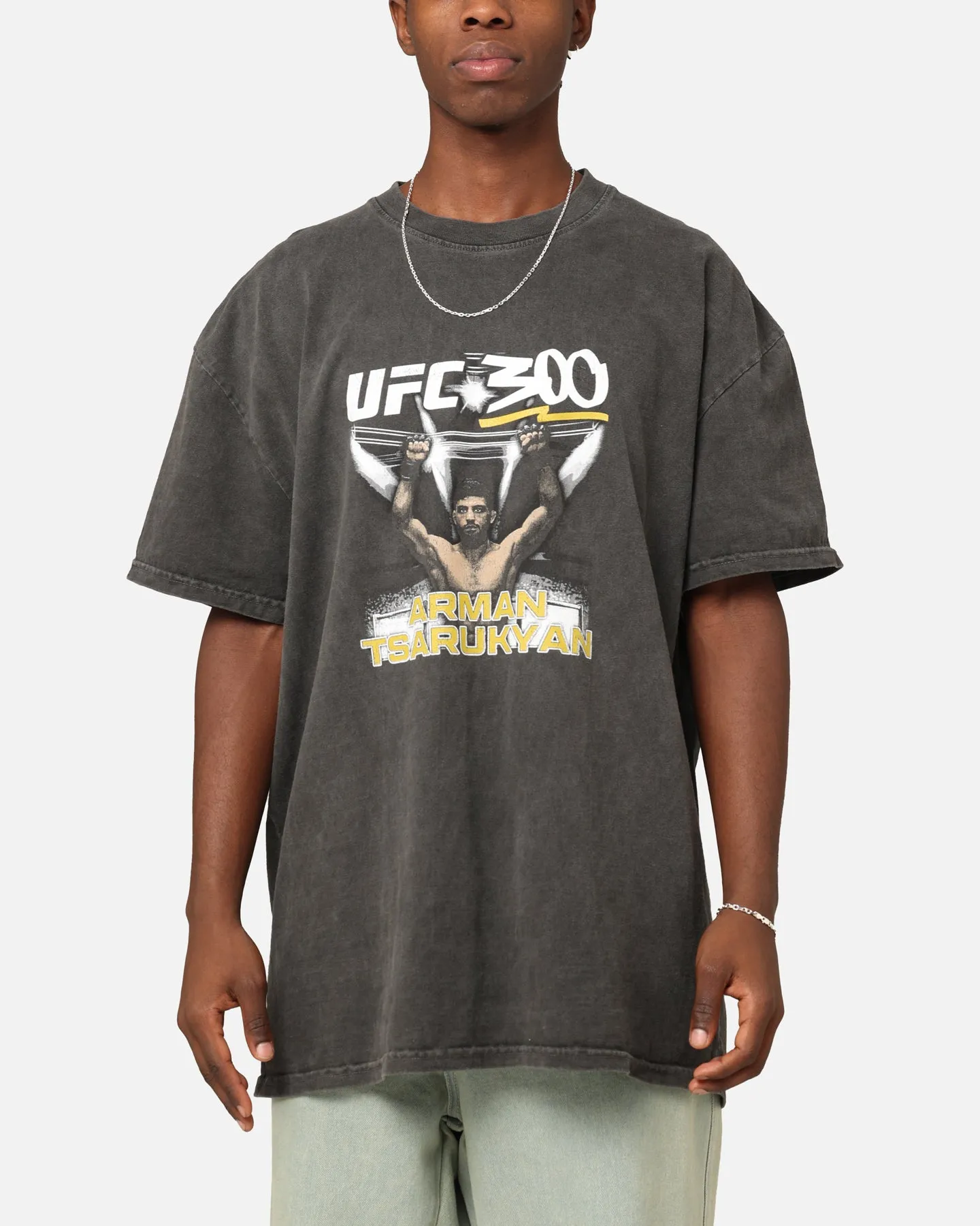 comfortable option UFC By Culture Kings Arman "Ahalkalakets" Tsarukyan 300 Heavyweight T-Shirt Black Wash