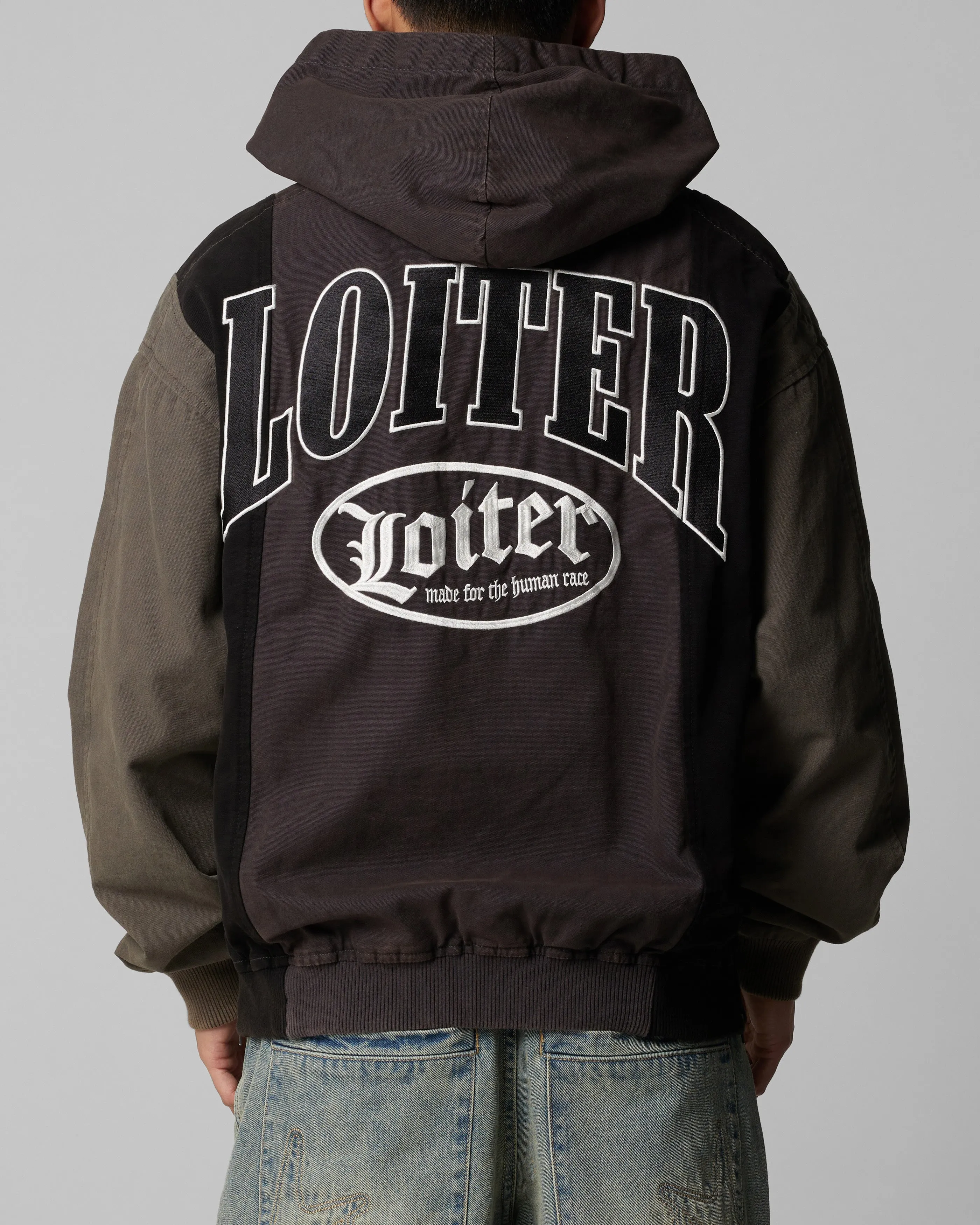 Loiter Splinter Hoodie Black/Charcoal summer cover