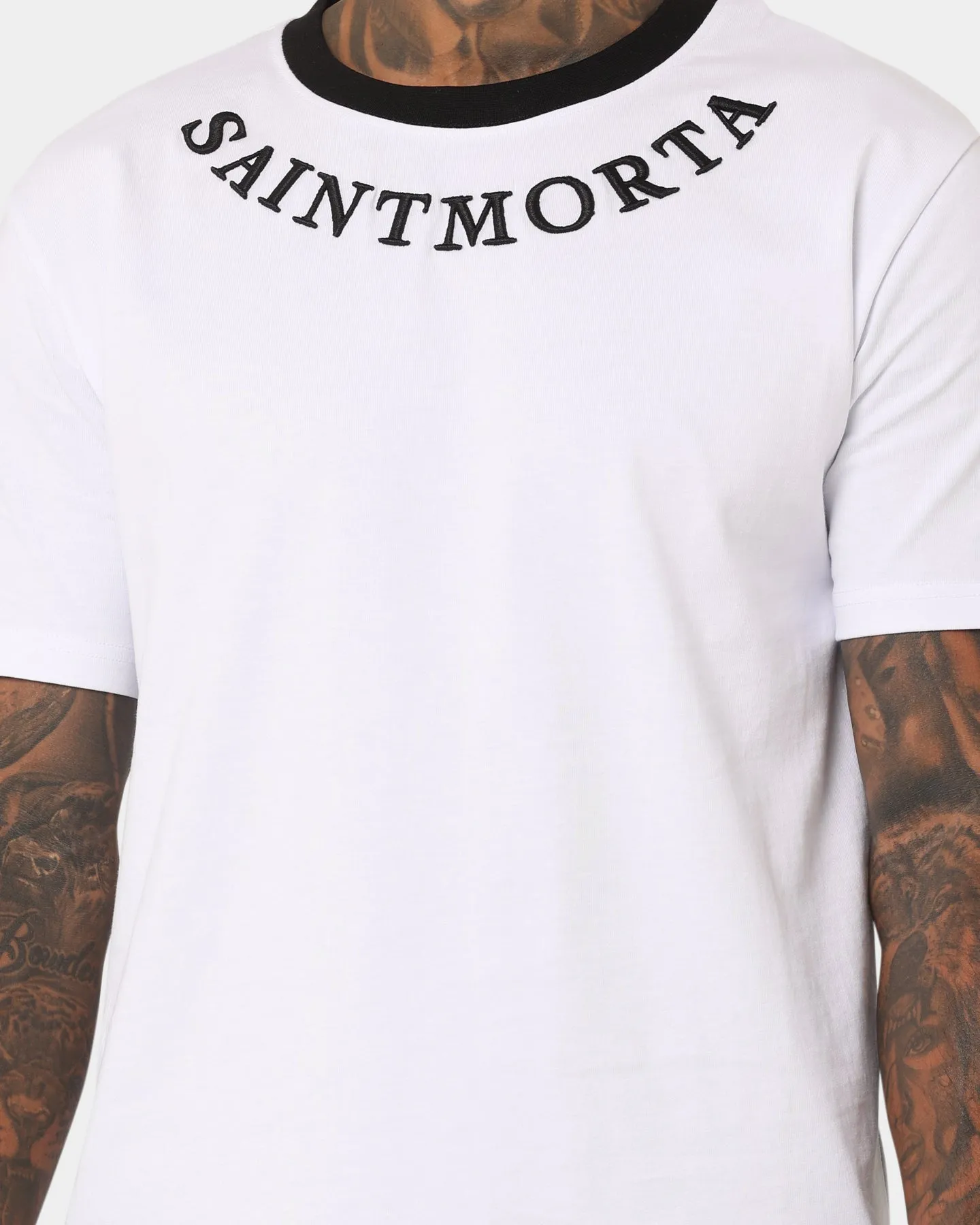 Saint Morta Sparta T-Shirt White/Black Cycling endurance