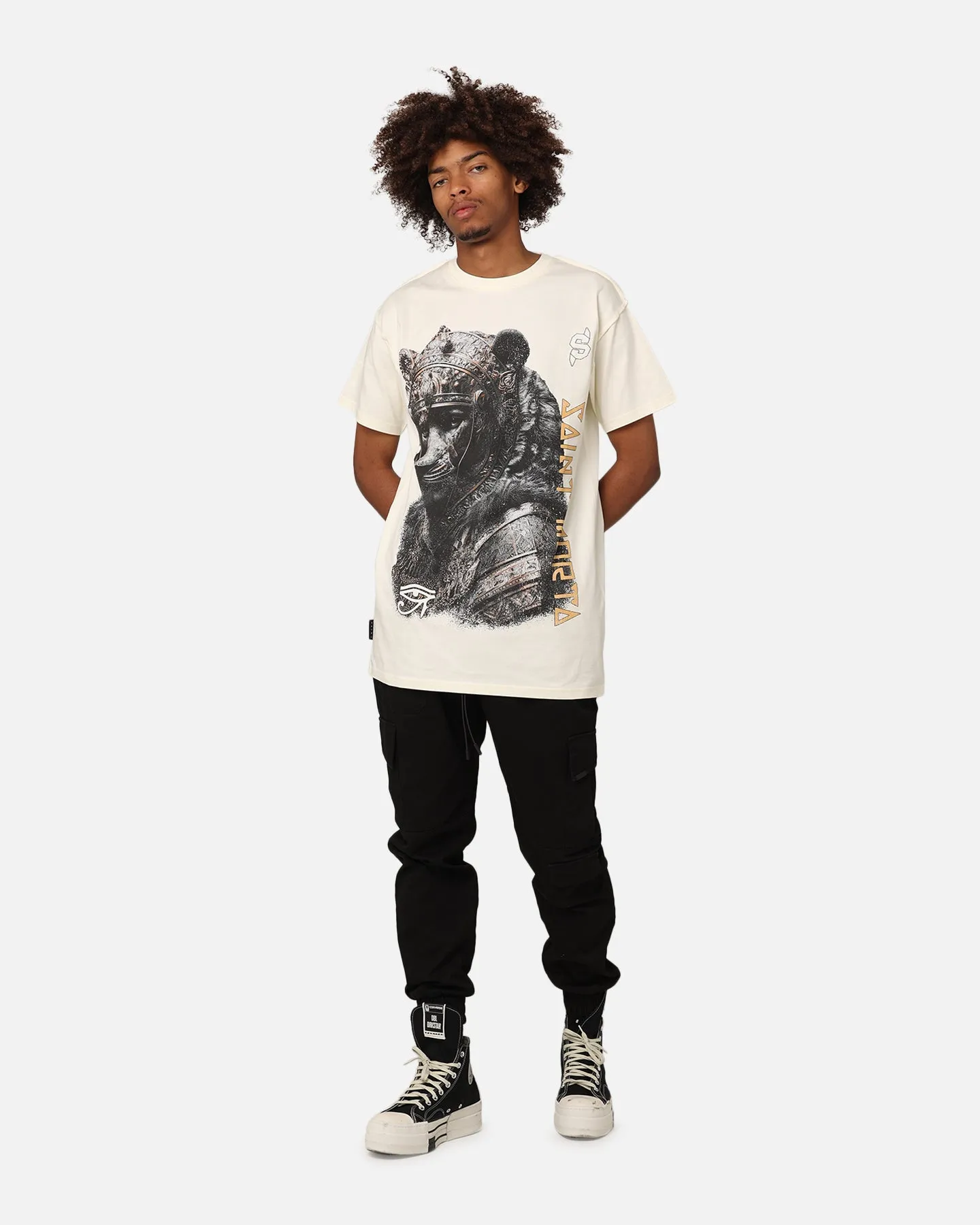 Saint Morta Ancients Lafayette T-Shirt Off White Simple Fit