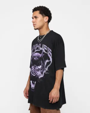 DXXMLIFE Panther Oversized Vintage T-Shirt Vintage Black Minimal Comfort Quick Dry Material