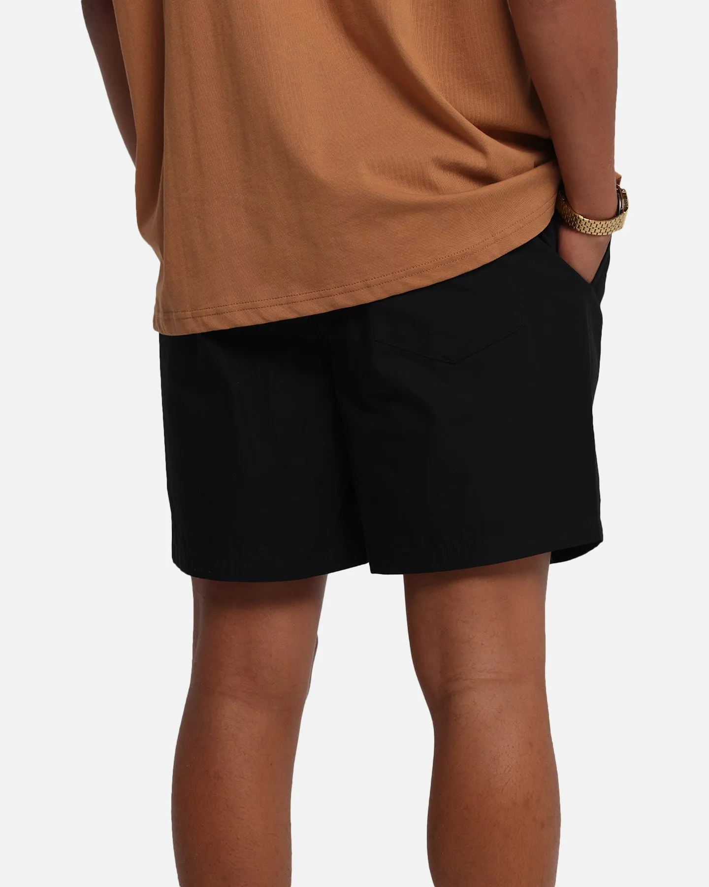 color - fast Carre Prestige Script Beach Shorts Black