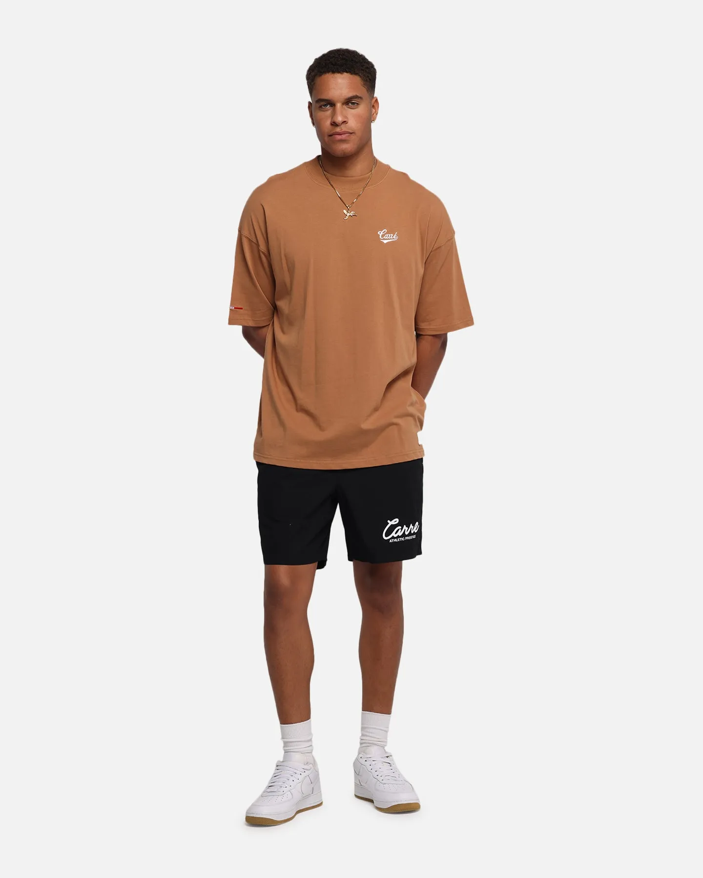 Urban Style Active Flex Carre Prestige Script Beach Shorts Black