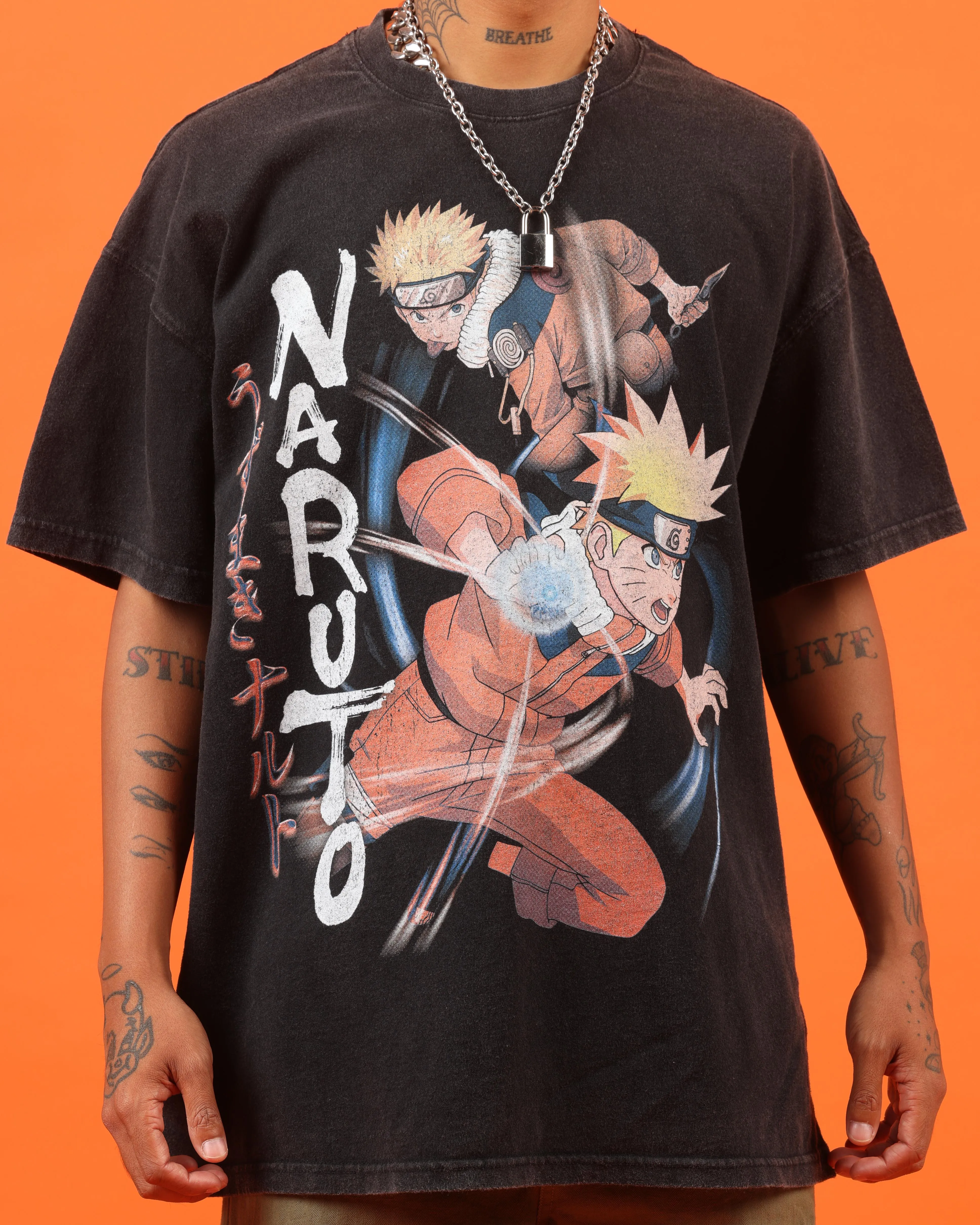 Goat Crew X Naruto Naruto Premium Vintage T-Shirt Vintage Black Autumn coziness