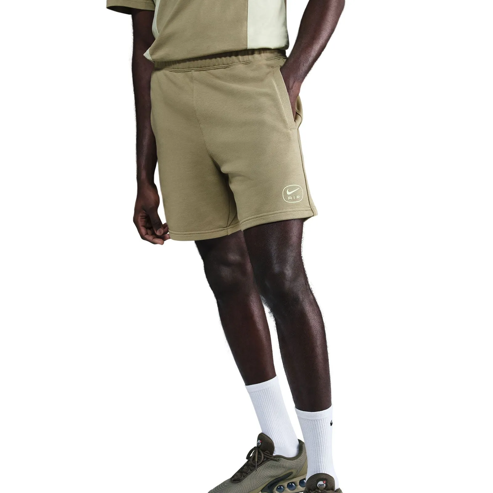 Anti Odor Technology Multi Pocket Functionality Nike Air Mens French Terry Shorts