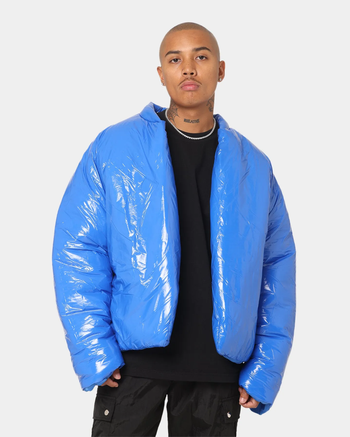Club Paradise  Paxton Puffer Jacket Blue FullLengthZip Survive
