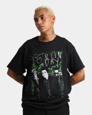 monochromatic Green Day Green Lean T-Shirt Black