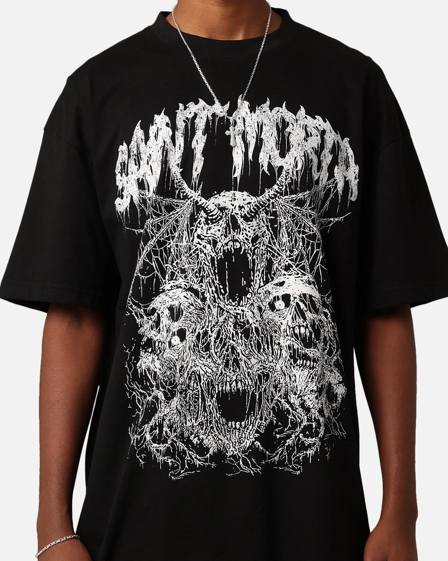 Everyday Fashion Saint Morta Ashes To Ashes T-Shirt Black