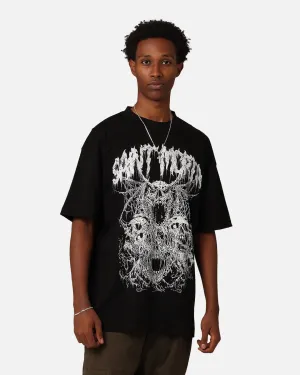 Breathable fabric Easy Layering Saint Morta Ashes To Ashes T-Shirt Black